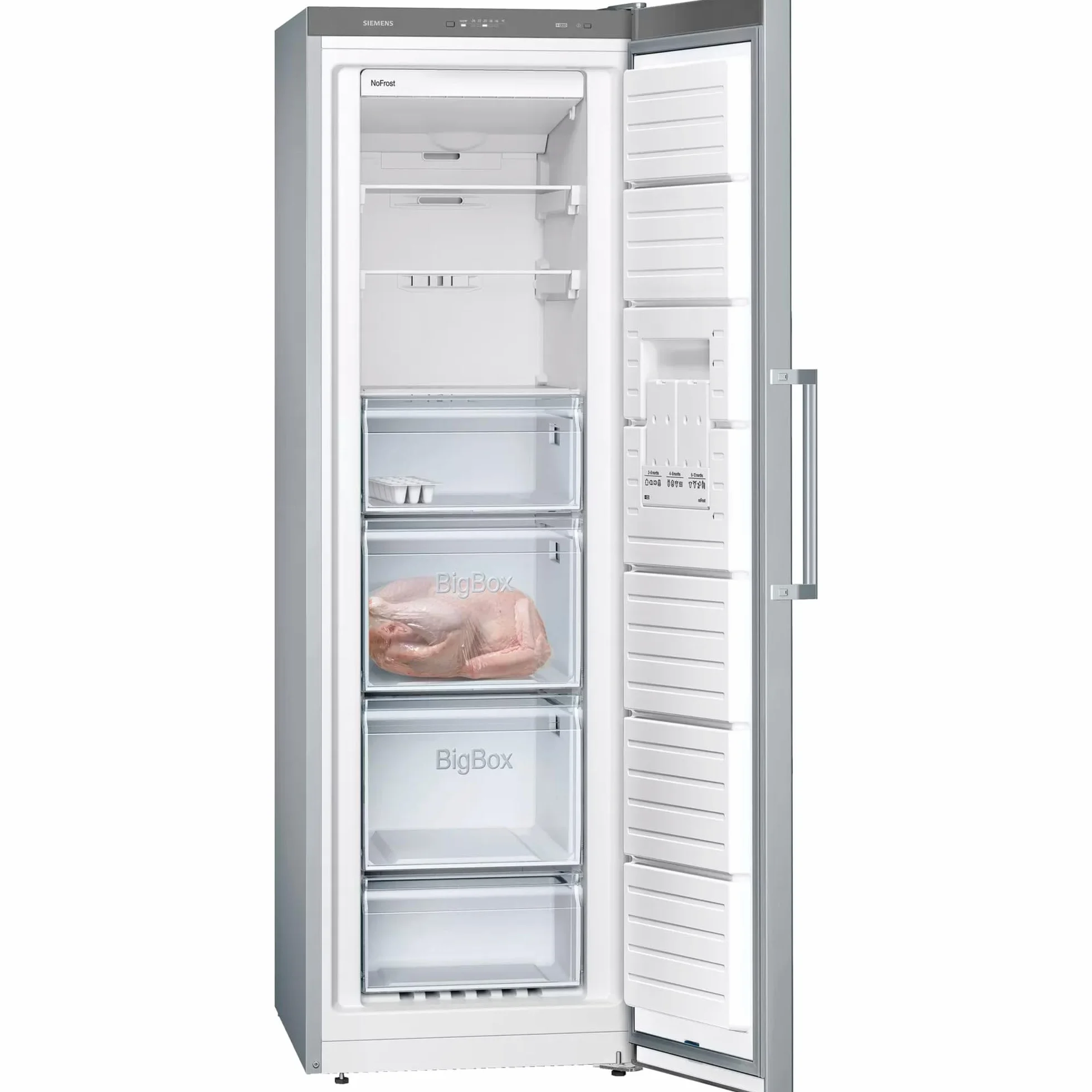 Siemens GS36NVIEP iQ300 Freestanding Freezer/E / 234 kWh per Year / 242 l/noFrost/bigBox/freshSense - Temperature Control