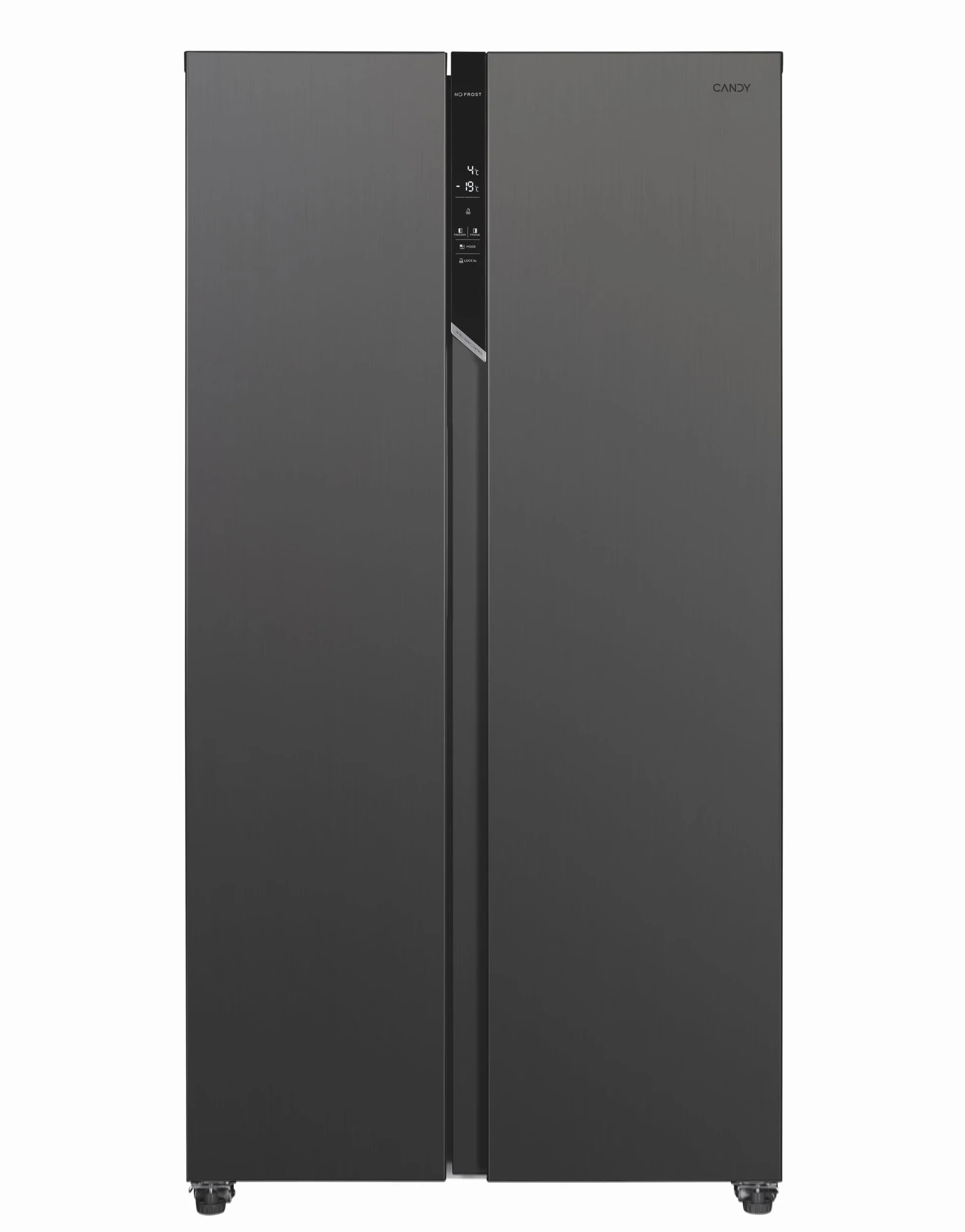 Candy CHSVN-174X, Frigorífico Side by Side, Ancho 91cm, Capacidad 532L, Inverter, Total No Frost, 2 Cajones Verduleros, Control Externo Digital, Iluminación LED, Patas Ajustables, Ruedas, 39DB, Blanco