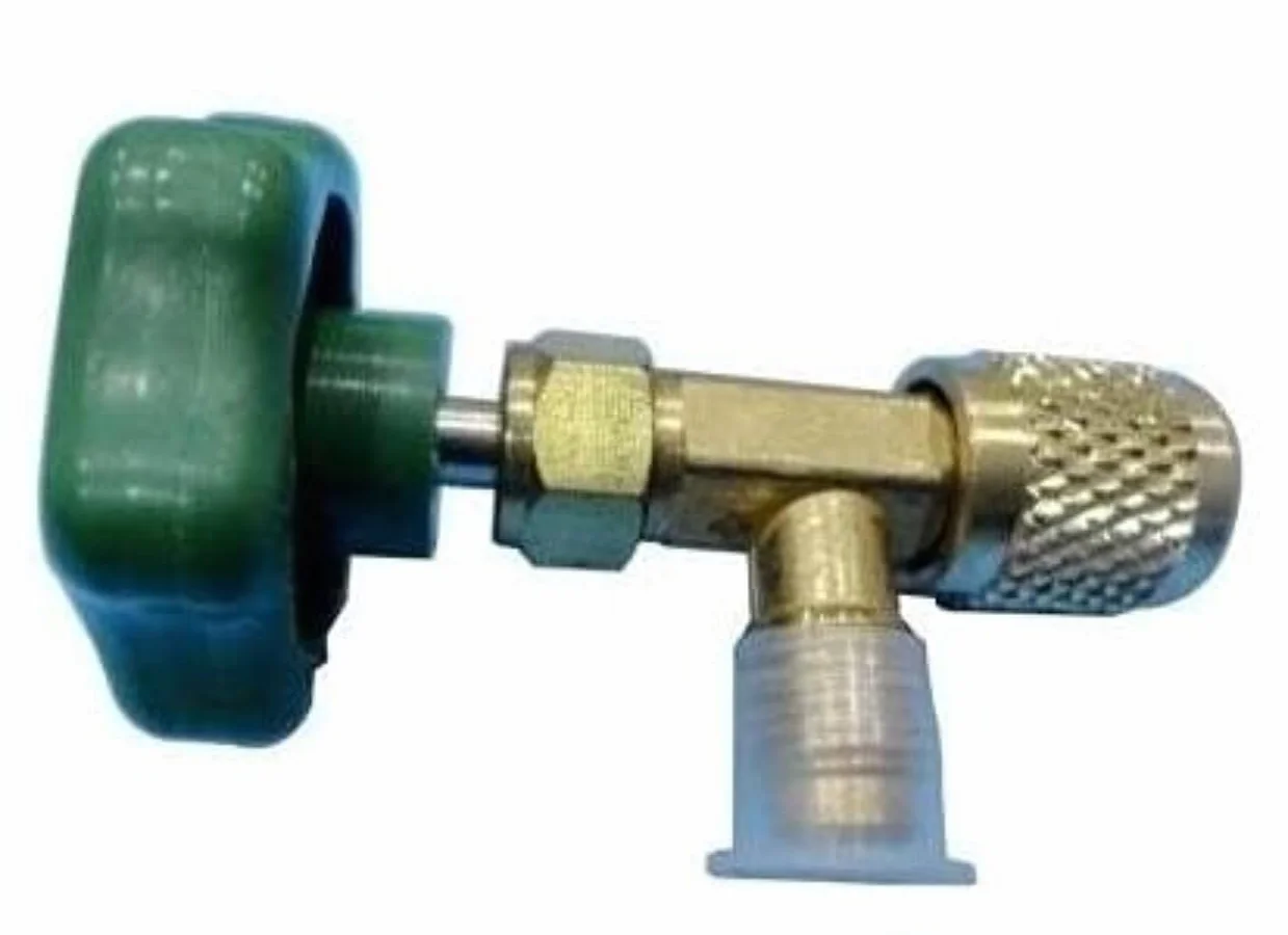 Kit reparación recarga frigorífico congelador R600a 420 gr grifo salida 1/4" M tubo válvula perforadora cobre hierro aluminio