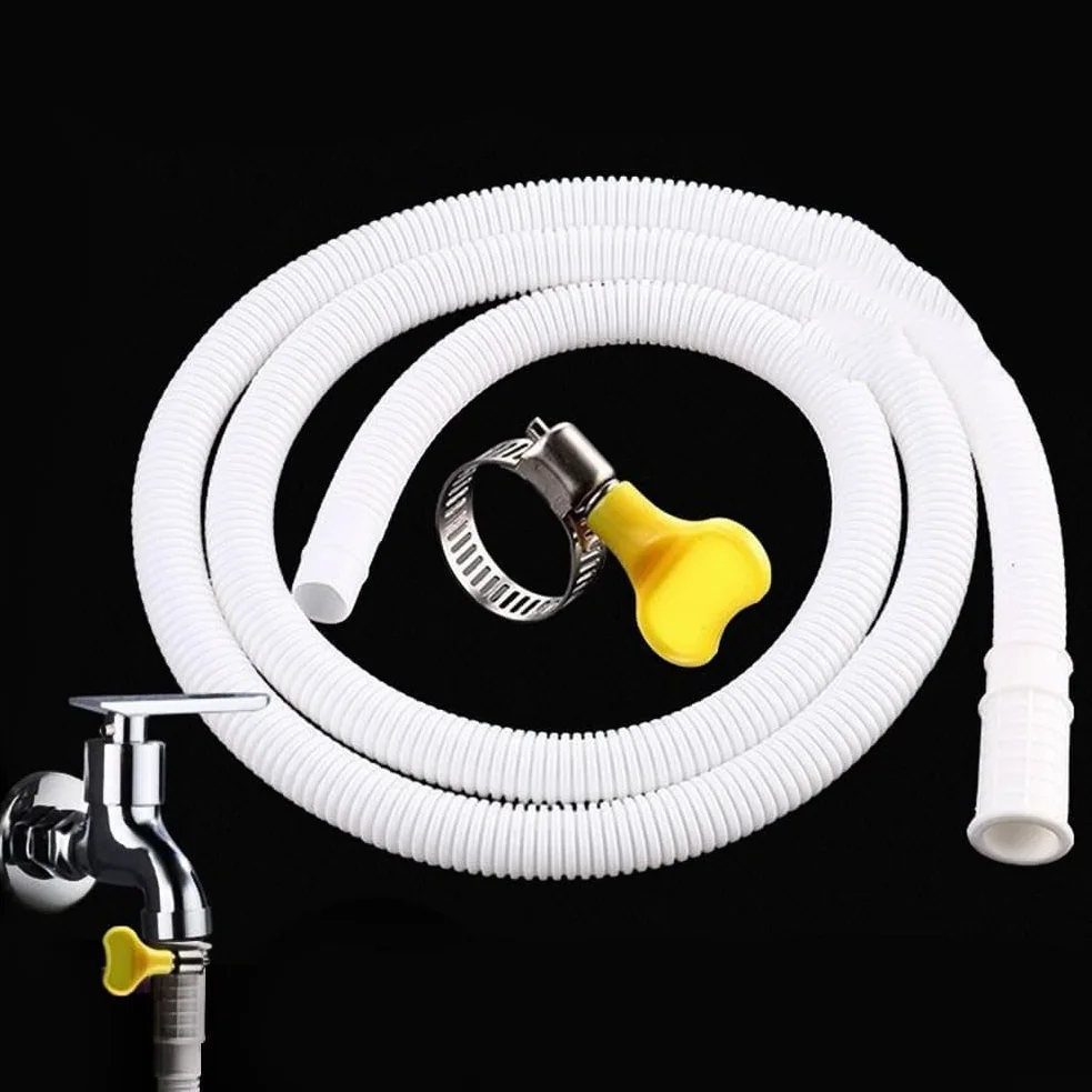 Tubo de extensión de manguera de drenaje universal Manguera flexible de entrada de agua for desagüe de lavadora y aire acondicionado, longitud de 25 m(5M)