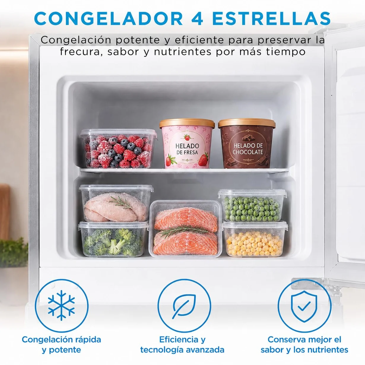 Midea Frigorífico 2 puertas 140 cm alto x 55 cm ancho, Inox, Capacidad 204 L, Nevera Pequeña con Congelador Low Frost de Bajo Consumo, Puerta Reversible, Luz LED, Silencioso 40dB, Cajón de Frutas
