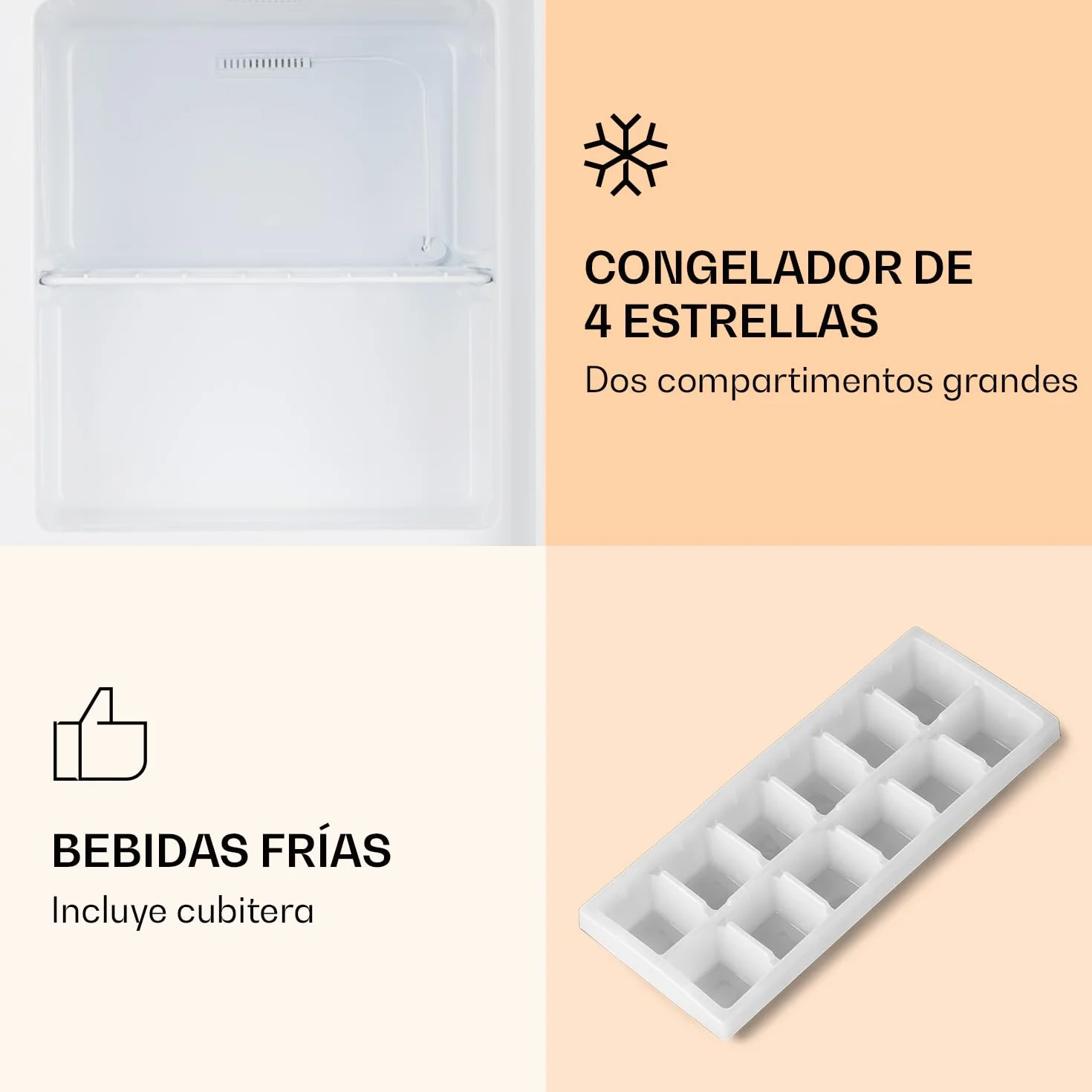 Klarstein Congelador Pequeño Vertical, Mini Congelador Portatil Silencioso para Casa y Oficina, Capacidad 33 l. con Estante, Eficiencia Energética, Estante, Dep. Hielos y Rascador