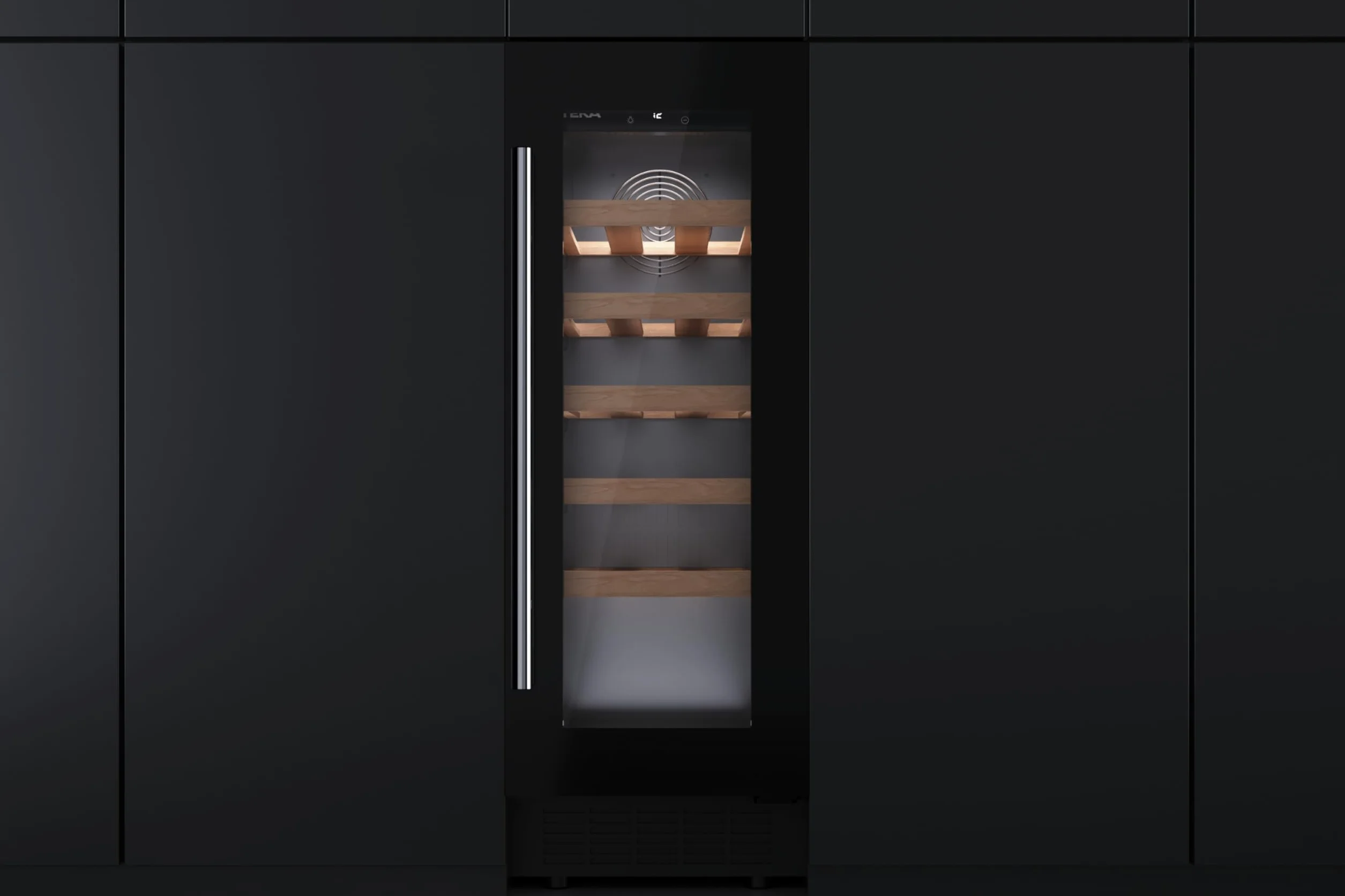Teka - Vinoteca - Enfriador de vinos independiente con capacidad para 20 botellas y control de temperatura ajustable - Modelo Sommelier RVU 10020 GBK