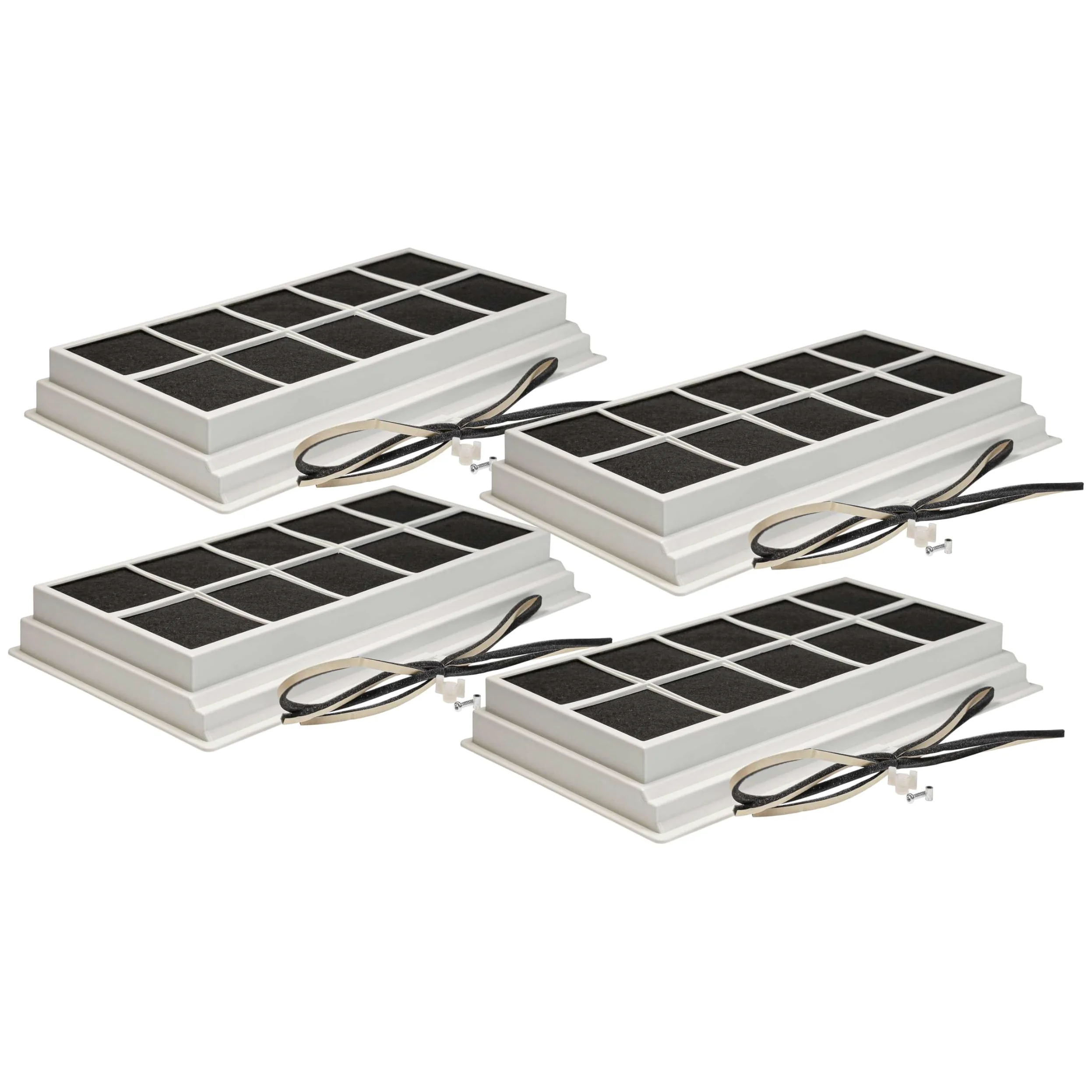 vhbw 4x filtro de carbón activado compatible con Superser BCA13101 | A0366B, A0365B, 5BV161X, BCA23101, BCA16101 campanas cocina - 49,5 x 29,5 x 6,2 c