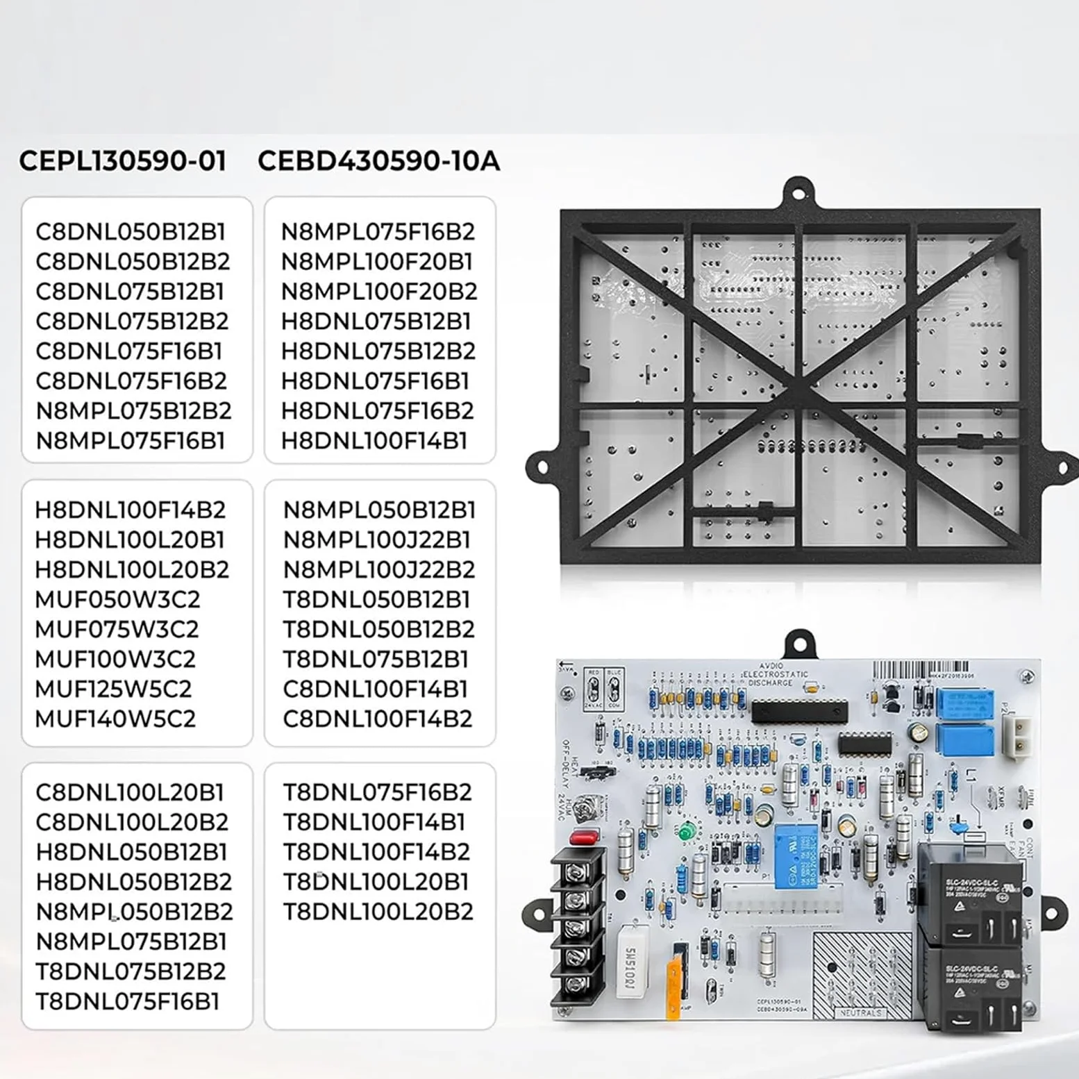 Circuito de placa de control de hornos de respuesta rápida, compatibilidad universal, fácil reemplazo para aparatos de calefacción, reemplazo de control
