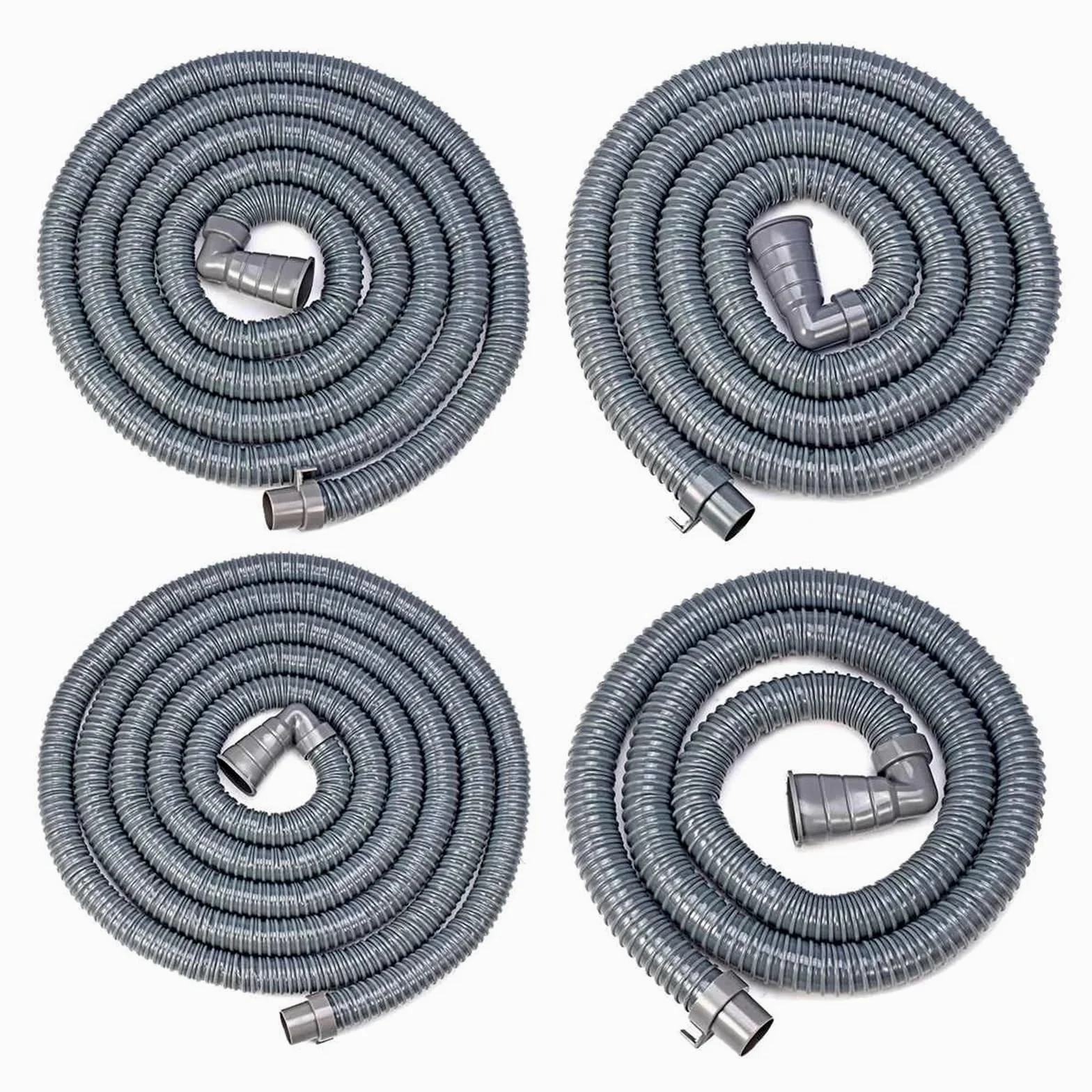 Tubo desague lavadora Manguera de drenaje flexible for lavadora, salida de aguas residuales de lavavajillas, tubo blando de expulsión, tubo flexible apto for 32-42 mm, 2 m, 3 m, 4 m, 5 m(3meter)