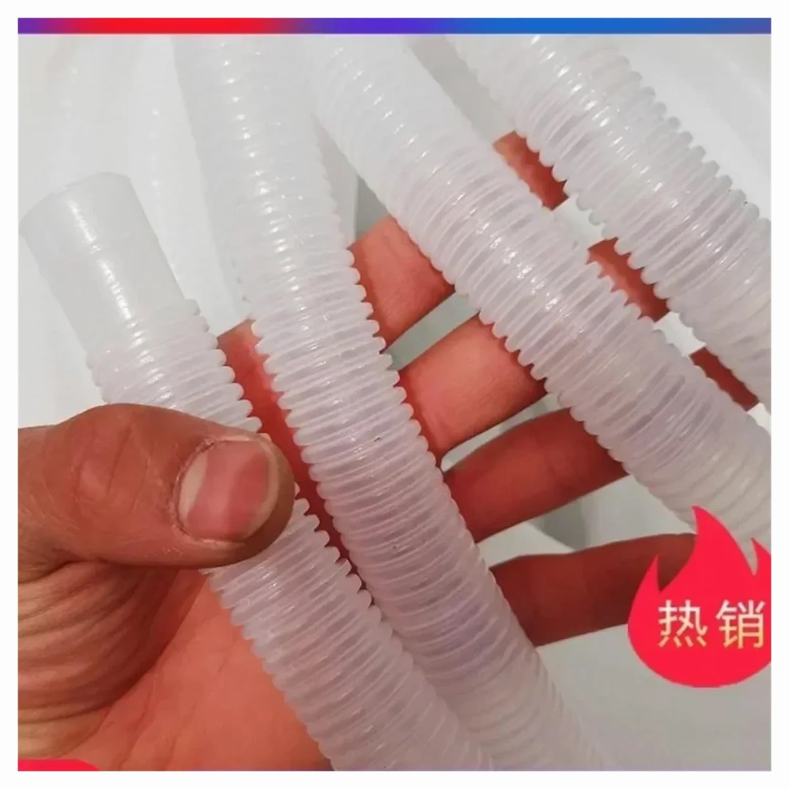 Tubo corrugado for drenaje de aire acondicionado, manguera de plástico antioxidante, tubo de drenaje for lavadora, interfaz Universal de 14/16/18mm(20 meters)