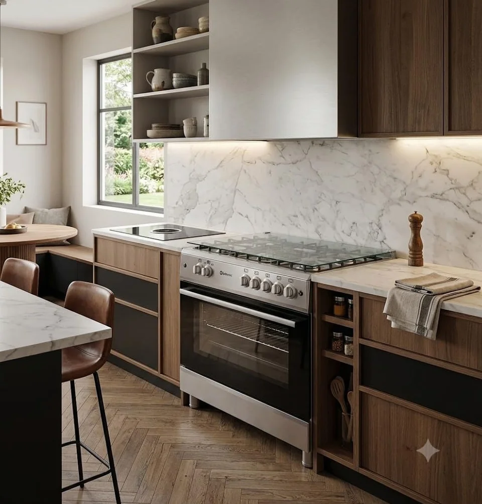 PACK 90 CM COCINA A GAS PANORAMICA SOLTHERMIC Y CAMPANA EXTRACTORA / 3 VELOCIDADES / 650 M/H CAPACIDAD DE EXTRACCIÓN/SILENCIOSO