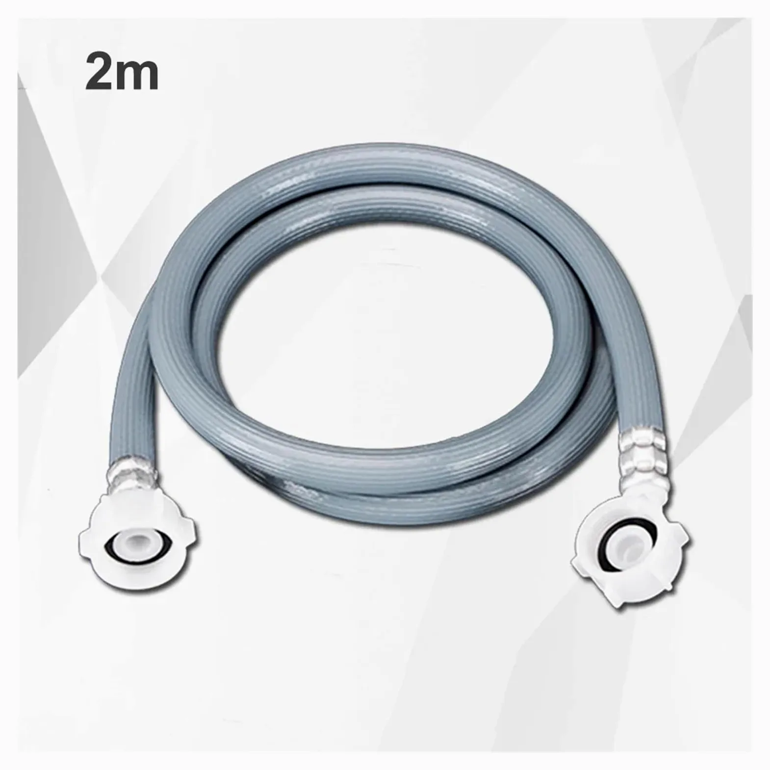 Manguera de Entrada de Agua for lavadoras automáticas de 1,5 a 2,5 m, Manguera de llenado for lavadoras y lavavajillas, Tubo de PVC.(2m)