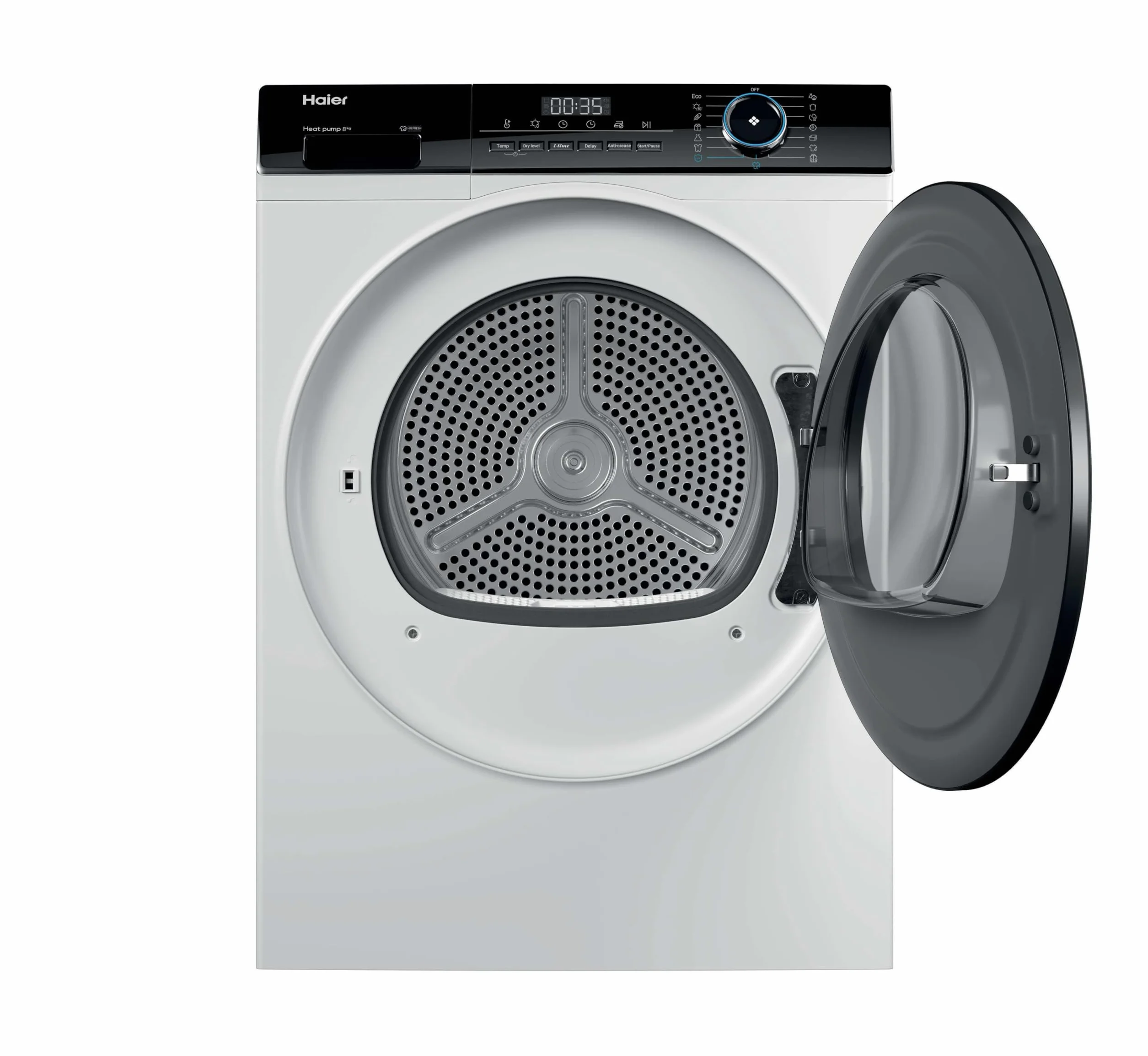 Haier I-Pro Serie 3, secadora 9 kg, instalación libre, clase A ++, vapor, inicio retrasado, I-Time, blanco, 85 x 59,5 x 66,5 cm – HD80-A2939-S