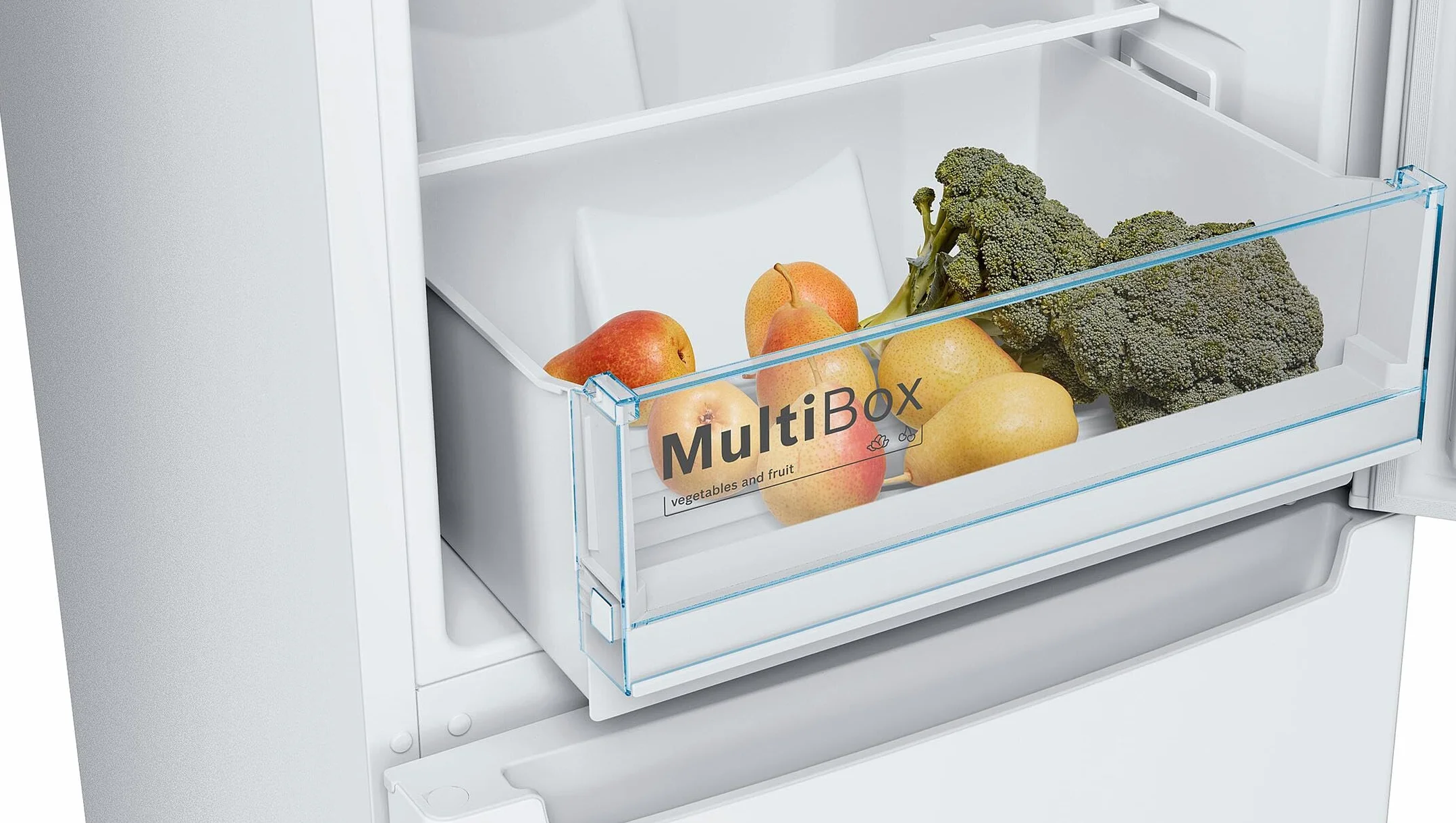 Bosch - Frigorífico Combi, 60 cm, Serie 2, NoFrost, Iluminación LED, MultiAirFlow, Blanco, KGN36NWEA
