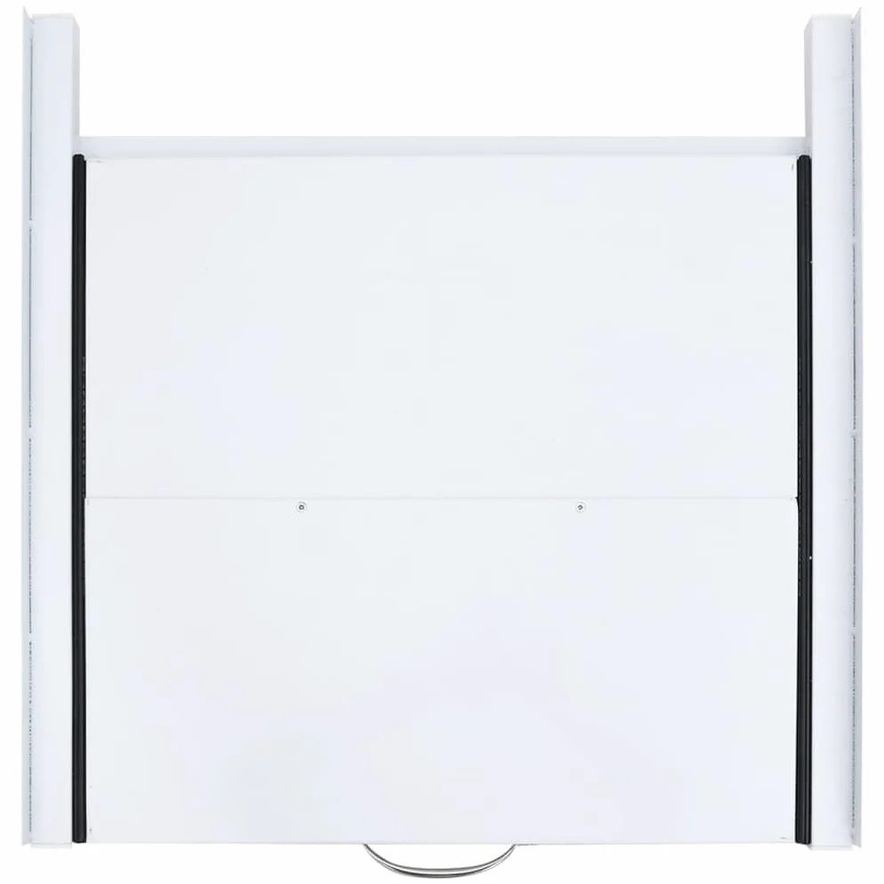 Mangloder - Marco intermedio para lavadoras y secadoras de acero con estante extensible, base universal para apilamiento, 60 x 60 x 8 cm, color blanco para lavandería y sótano
