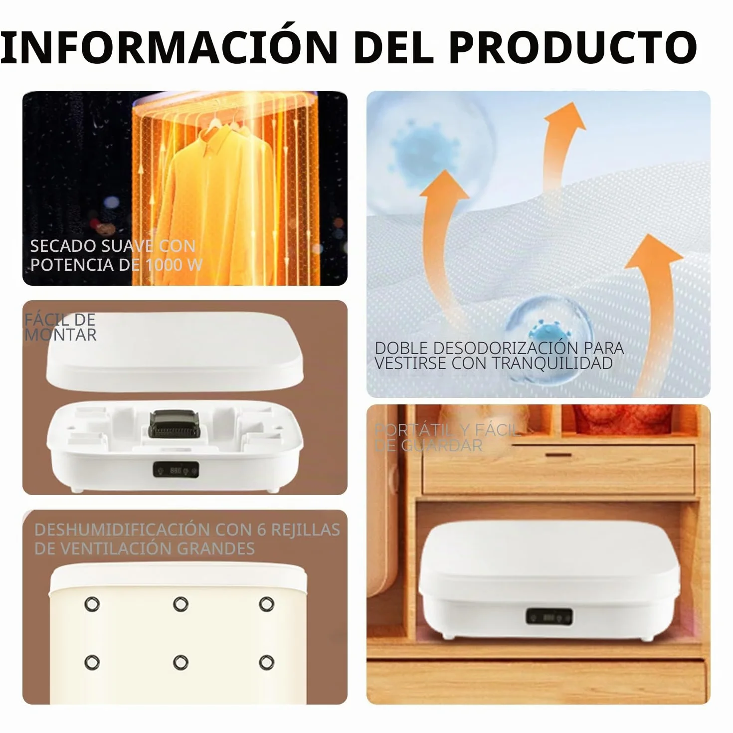 Máquina Automática para Planchar y Doblar, Planchadora Y Dobladora Automática, Temporizador Inteligente Secado De Ropa con Control Remoto, Secadora (220 V) 3 en 1 para Ropa