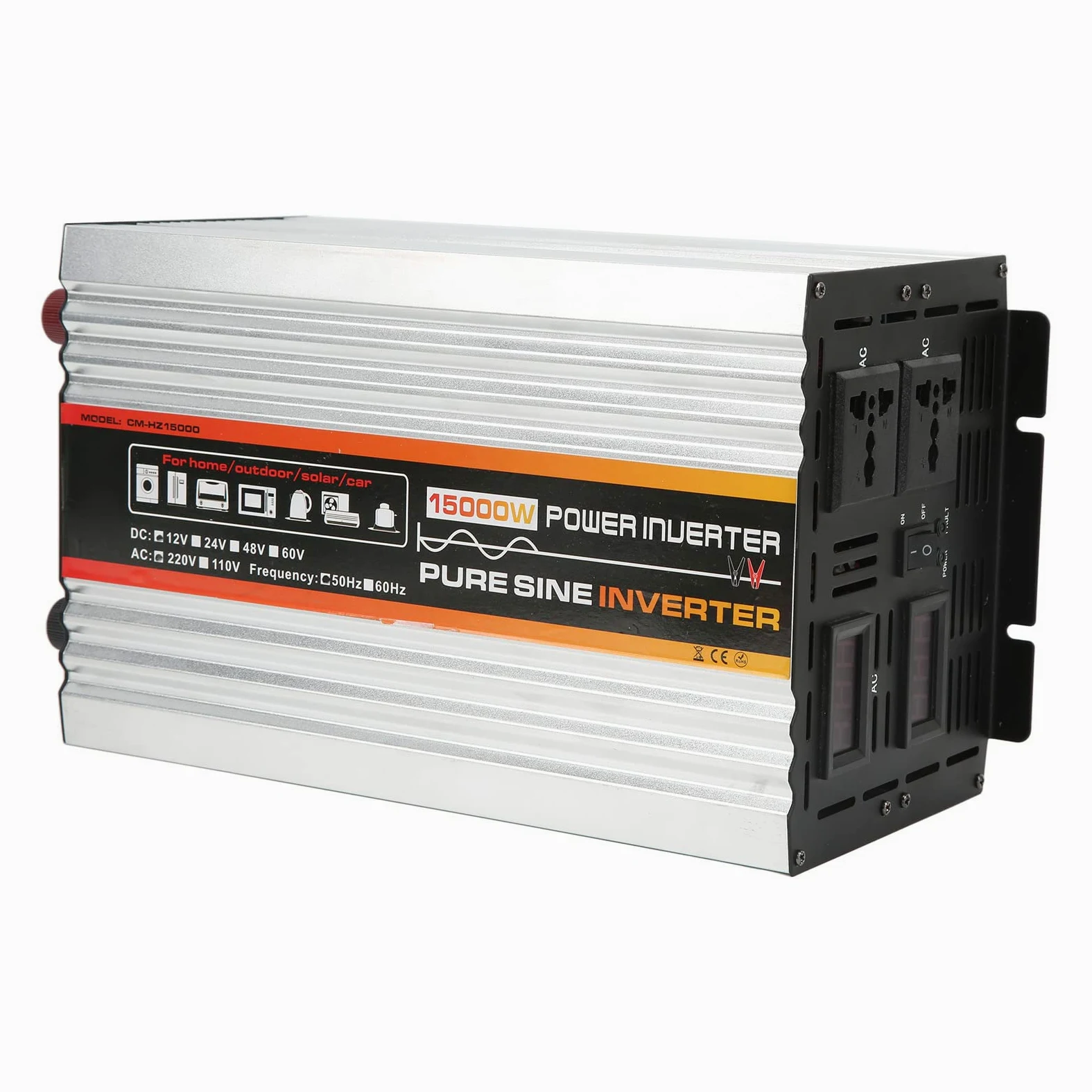 WINH Pantalla LED Inteligente para Refrigerador, Inversor de Onda Sinusoidal Pura, Control de Temperatura de Alta Conversión (DC12V)