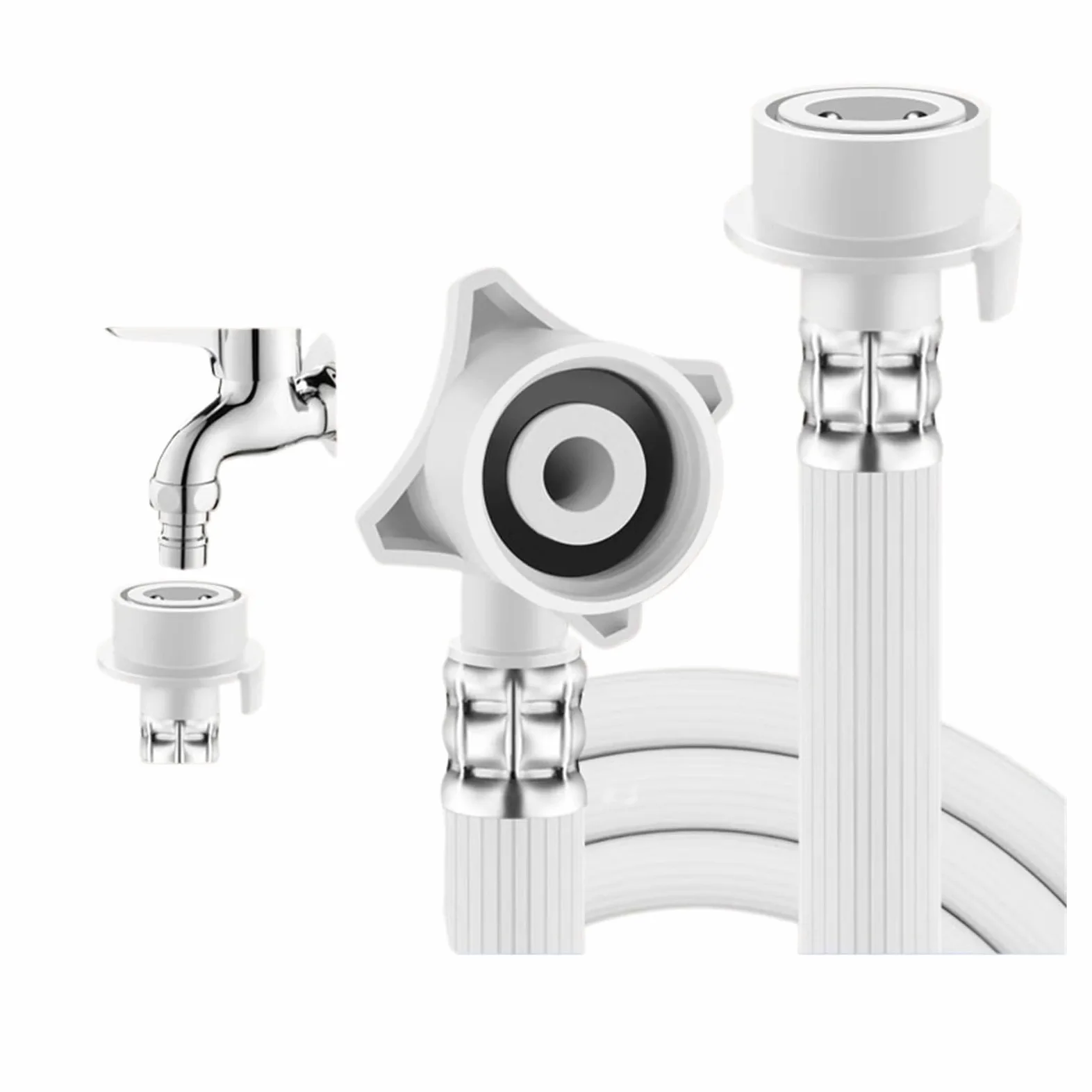 Compatible Con LG, Manguera De Lavadora Automática Universal, Conector De Extensión De Entrada De Agua, Tubo De Desagüe(10m)