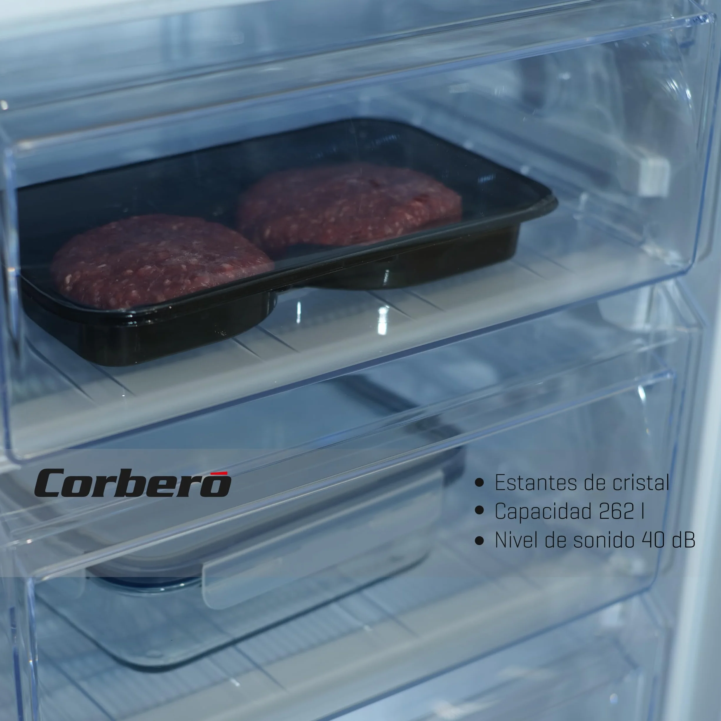 Corbero Frigorífico Combi Estático CCH1824EX 262L 180cm Inox