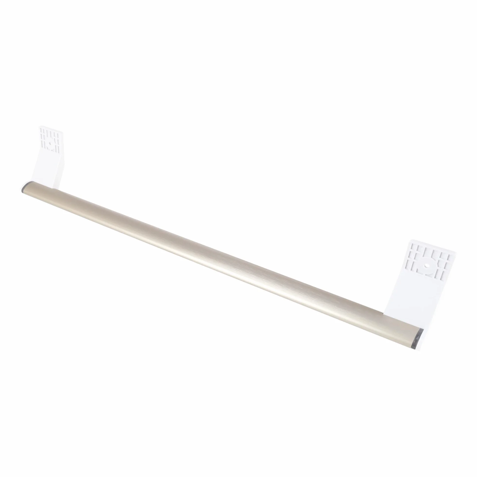 sparefixd Para manija de puerta Indesit SI81QWDUK plateada para nevera con despensa alta