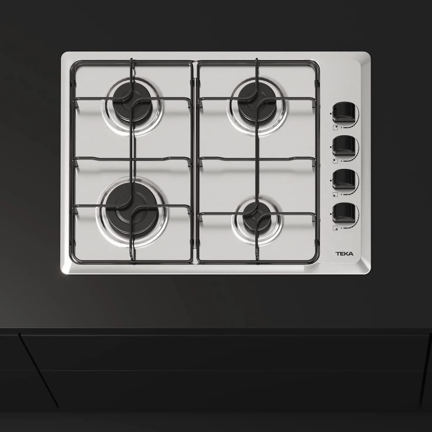 TEKA HLX 540 KL Placa de Gas Natural 60 cm 4 Quemadores Seguridad Termopar