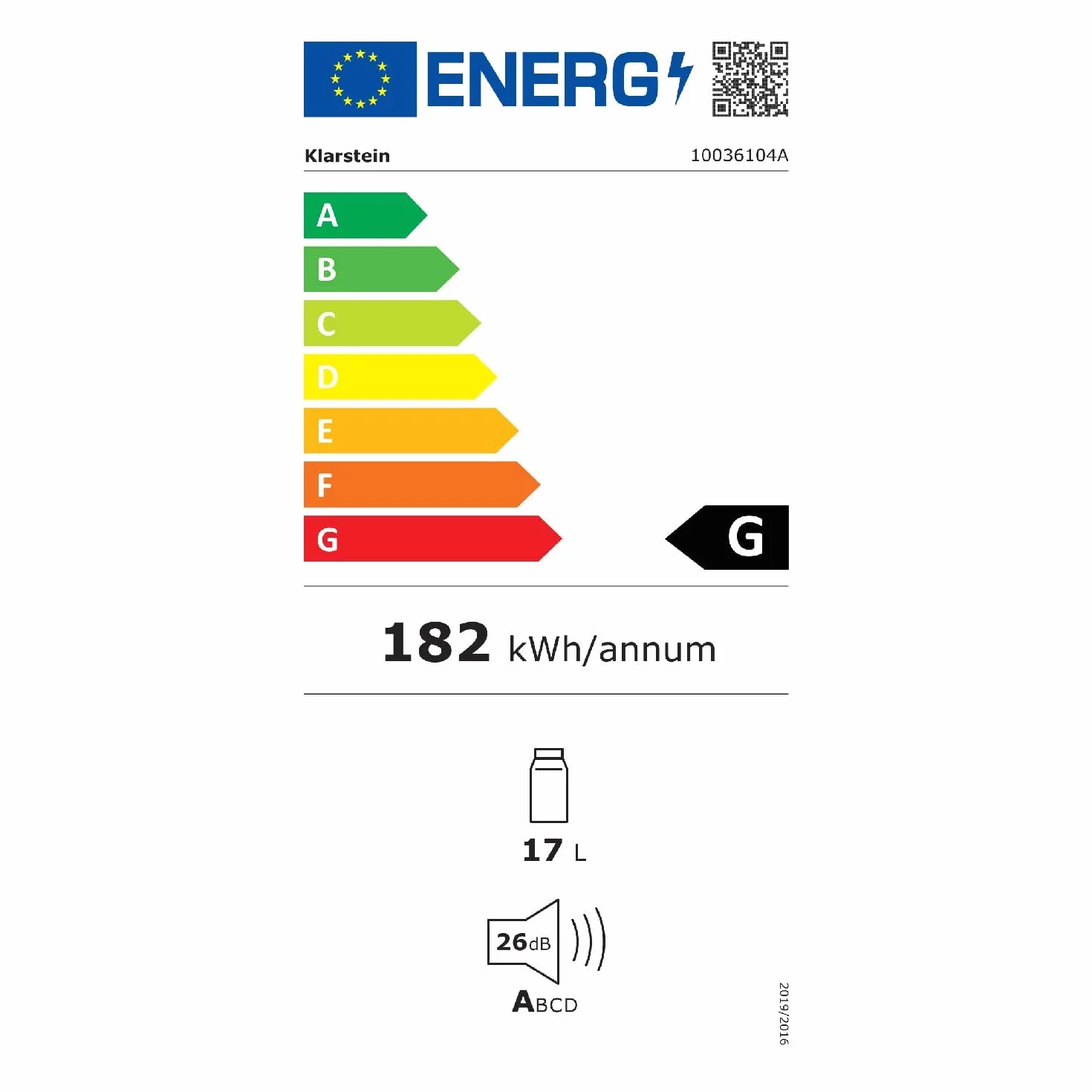 KLARSTEIN Nevera Pequeña Portatil Eléctrica, Mini Nevera Silenciosa, Caravana, Frigorificos Pequeños 3 Niveles Frío, Minibar 0-15°C, 17 l.