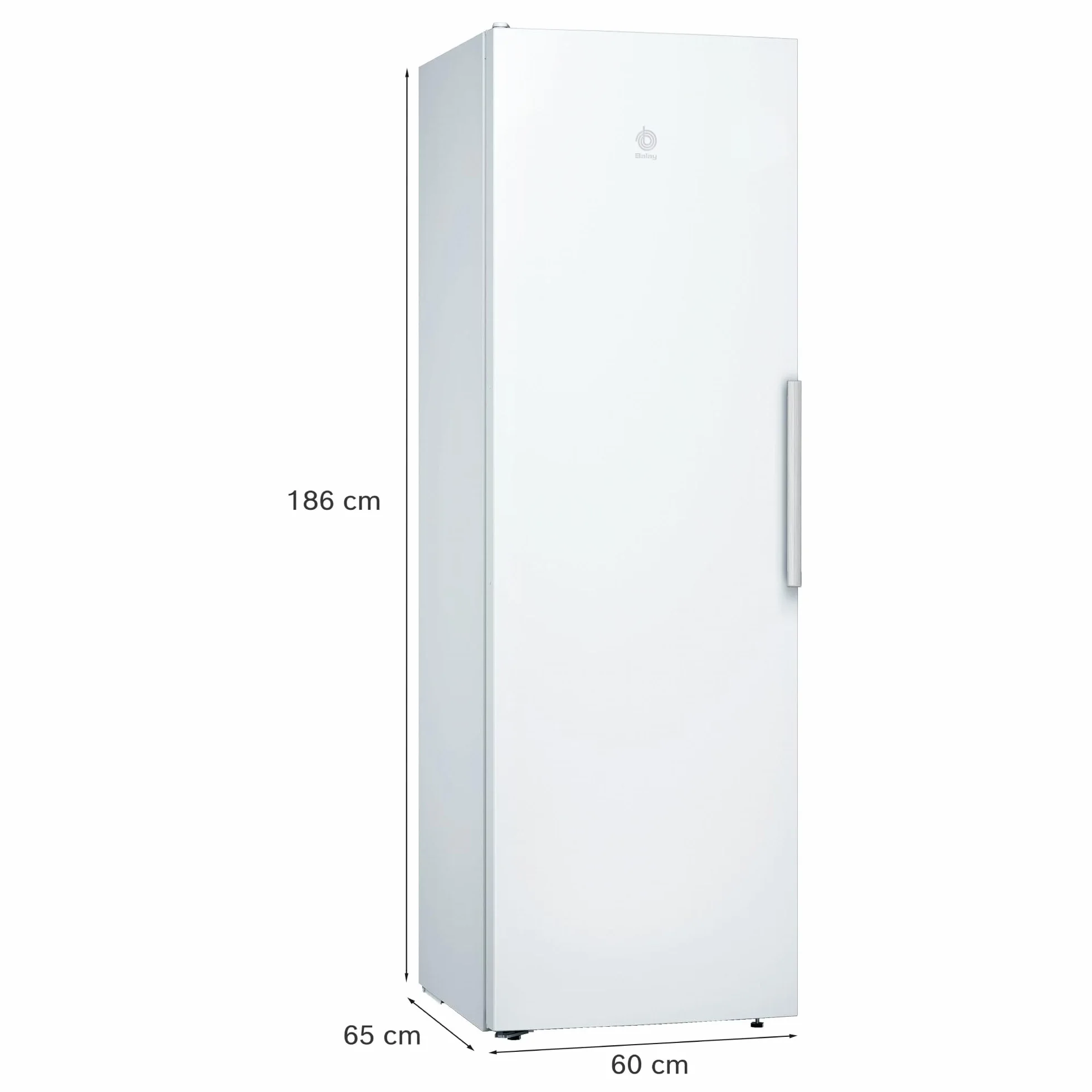 Balay - Frigorífico 1 puerta, ExtraVentilation, Cajón Fresh, Blanco, 3FCE553ME