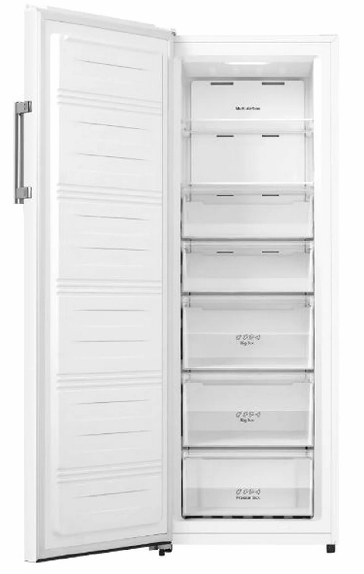 INFINITON Congelador Vertical CV-A174B, 240 Litros, 172 cm de Altura, No Frost Total, Fast freezing, Función Eco-Smart, Puerta reversibles, E, Blanco