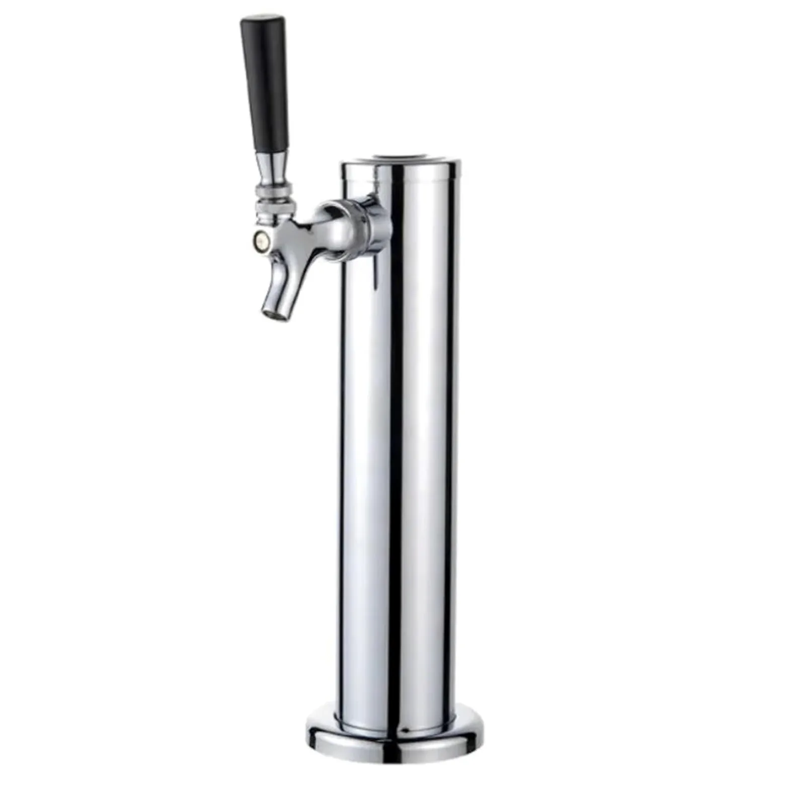 Tirador De Cerveza para Casa Columna de Cerveza de Metal de Acero Inoxidable de un Solo Cabezal, Doble Cabezal y Tres Cabezales con Grifo de Cerveza en la Torre(Double Head)