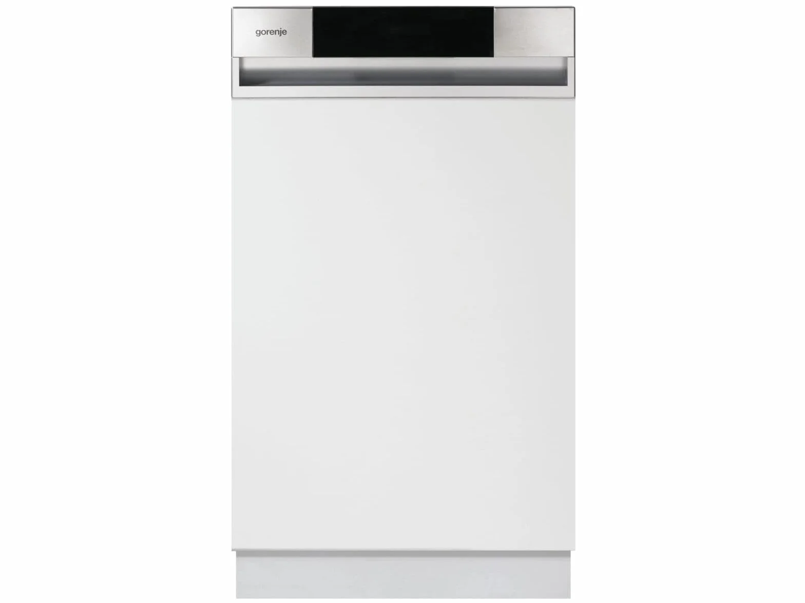 Gorenje GI 520 E15X - Lavavajillas semintegrable / 45 cm / 9 plaquetas a medida / 5 programas/programa de limpieza de 1 h/cesta superior regulable en altura/protección completa contra desbordamiento