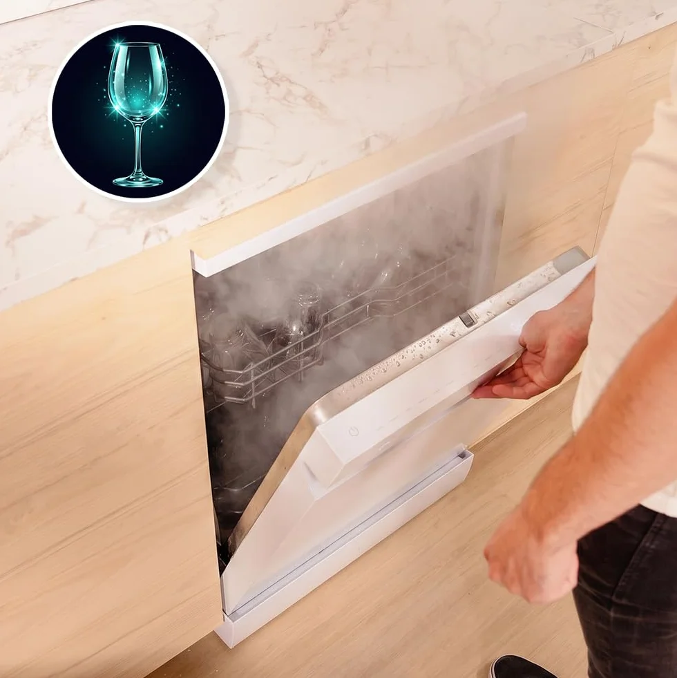 Cecotec Lavavajillas Libre Instalación 60cm 16 Servicios con WiFi Bolero Aguazero 7000 Matt White Glass Connected. Motor Inverter Plus Duo, 16 Programas, Bandeja Cubiertos, Control Voz, Cristal Mate