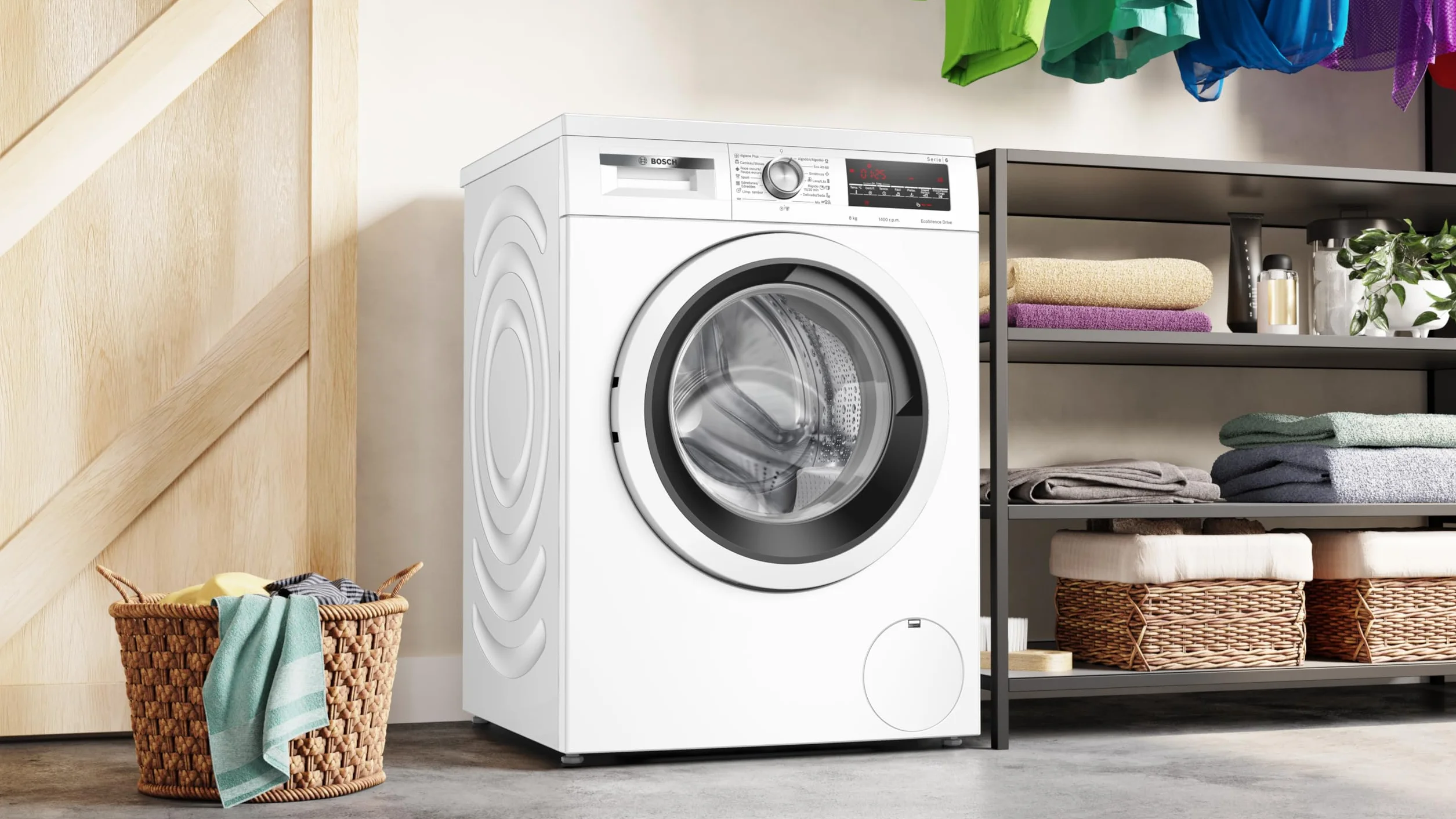 Bosch Serie 6 WUU28T63ES Lavadora 8 kg EcoSilence Blanco Libre Instalación