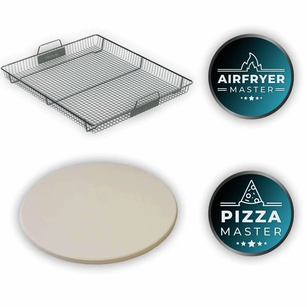 Cecotec Horno Integrable Multifunción 60cm Bolero Hexa AF316000 Glass Black A 3400W, 81L Capacidad, 11 Funciones con Airfryer Master, Pizza Master, Steam Asisst, Steam EasyClean, 3D Cooking, Defrost