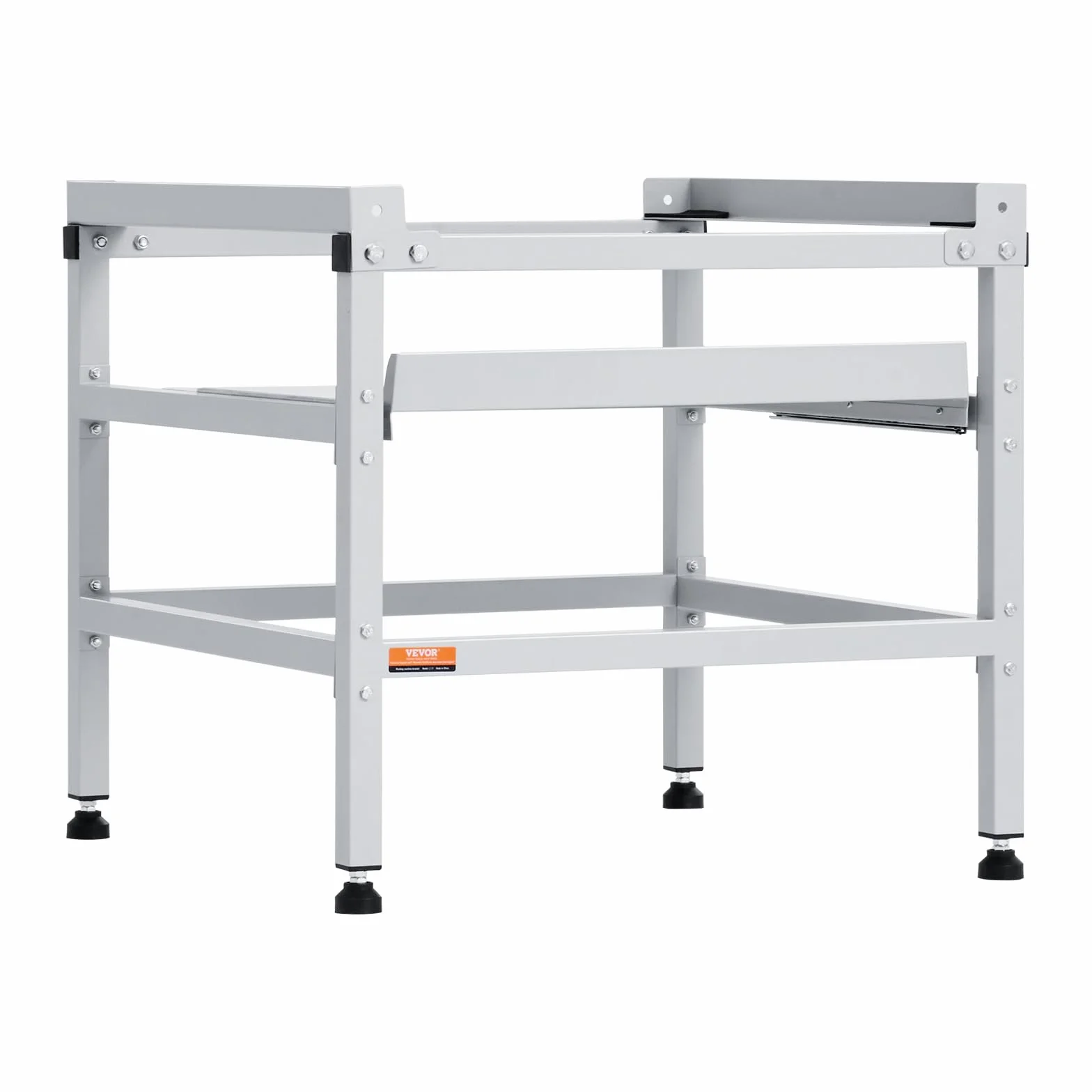 VEVOR Soporte para lavadora de 640 x 635 mm Pedestal para Lavadora de Acero al Carbono Capacidad de Carga de 136 kg Base de Pedestal para Lavadora y Secadora con Bandeja para Levantar Lavadoras