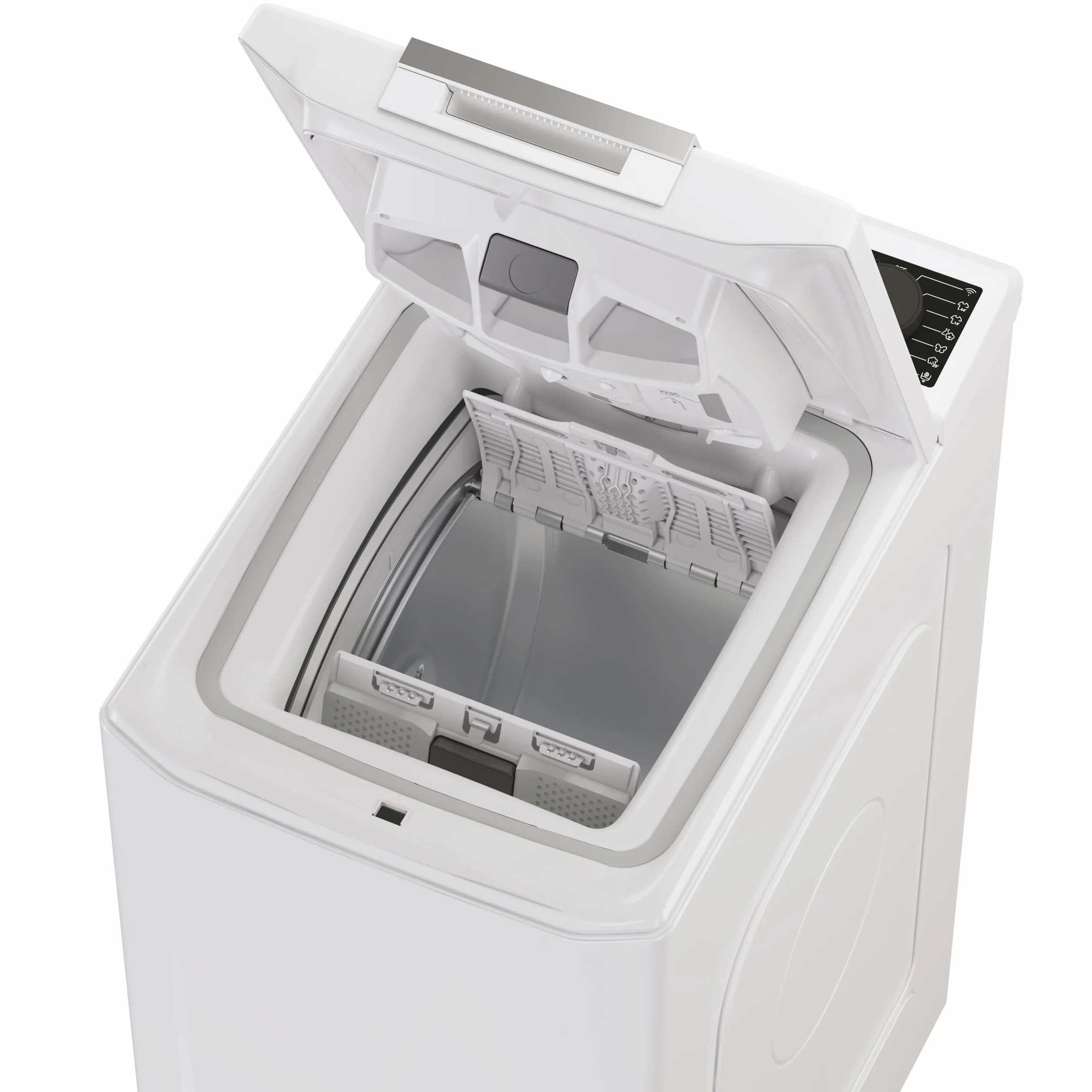 Haier T Series 7 THASN2856TM4-S Lavadora carga superior 8,5KG, Motor Inverter, Display Digital, Conectividad WIFI, 1200 RPM, Inicio Diferido, Libre instalación, 16 programas, 77 db, Blanco
