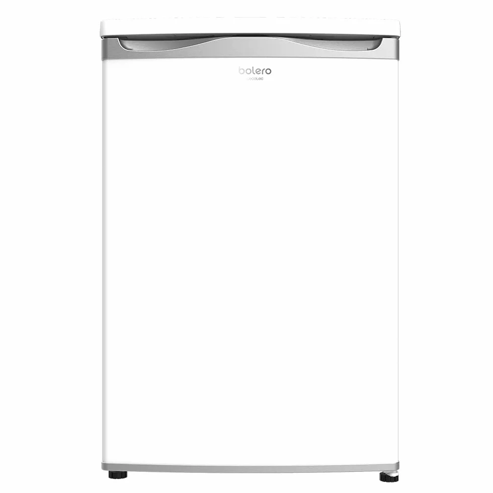 Cecotec Congelador Vertical Mini Bolero CoolMarket TF 90 White. 90 Litros, Altura 84,5 cm, Ahorro Energético, Puerta Reversible, 2 Cajones y 1 Bandeja, Blanco