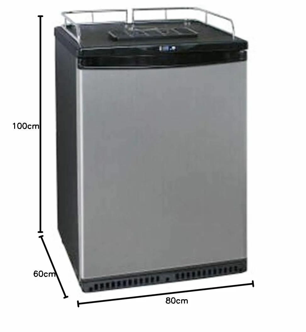 Kit Completo - refrigerador de Cerveza de Barril de hasta 50L - Incluye Columna Elegante y Grifo con compensador, KEG:sin