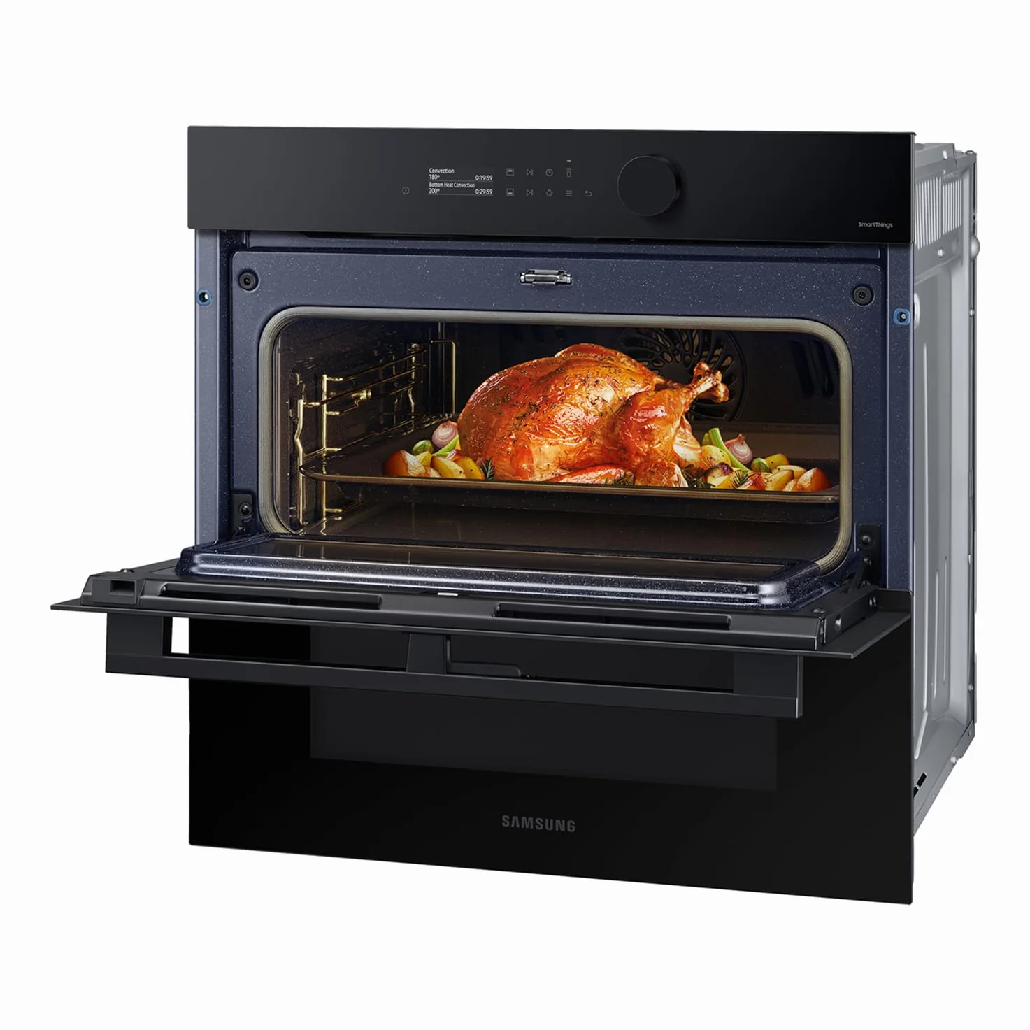 Samsung NV7B5750TDK, Horno Pirolítico 76L Dual Cook Negro [Clase de eficiencia energética A+]