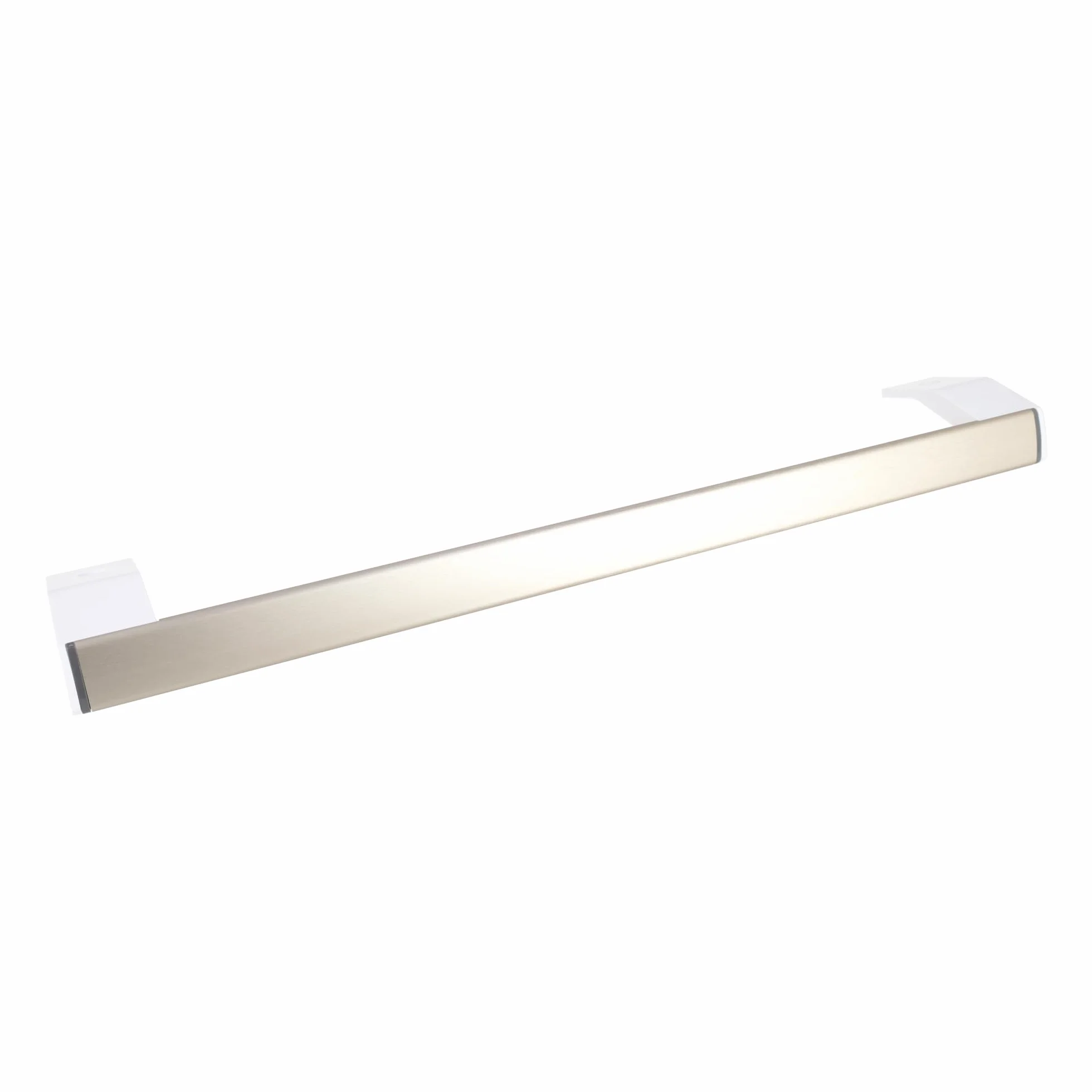 sparefixd Para manija de puerta Indesit SI81QWDUK plateada para nevera con despensa alta