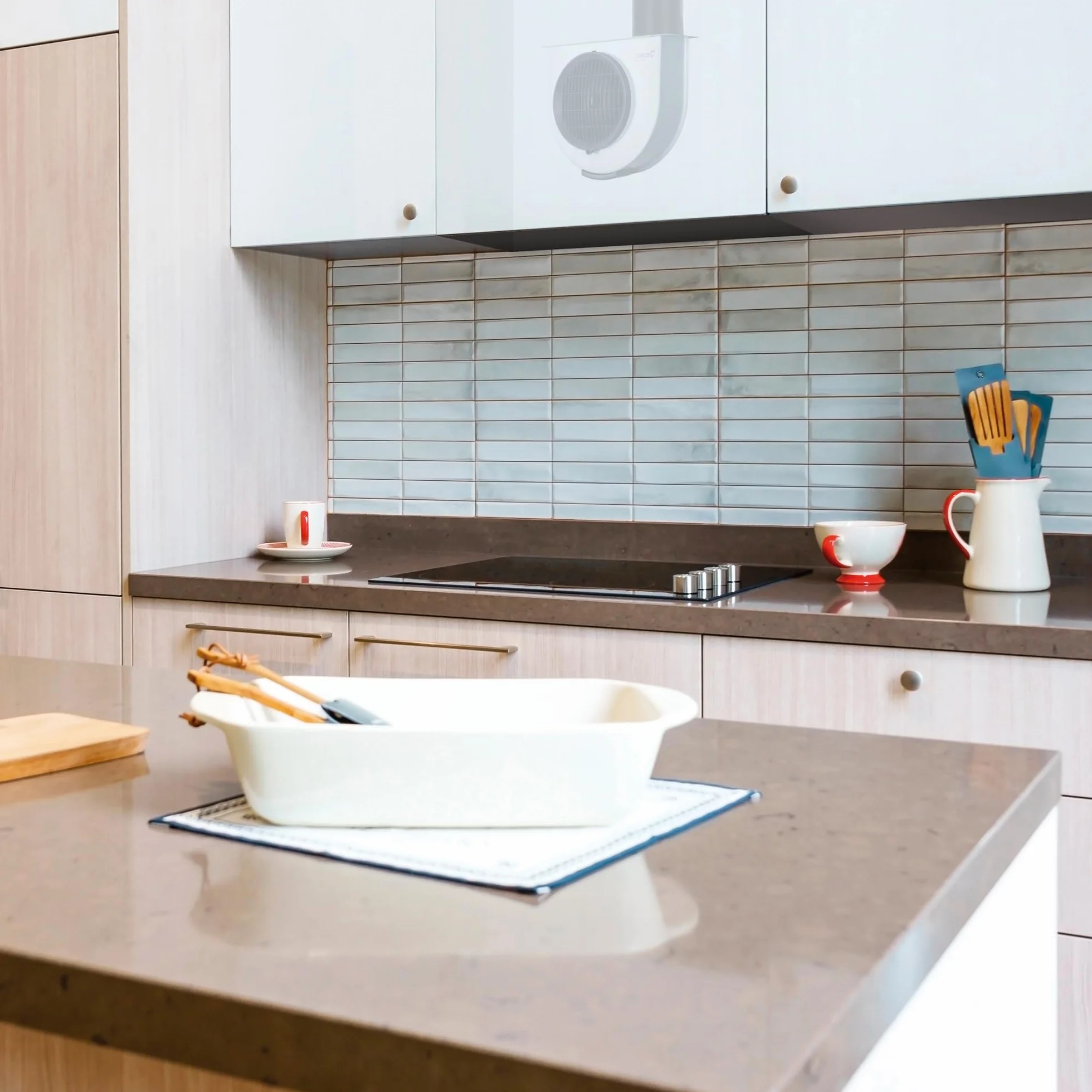 Cata GS 600 Extractor de humos silencioso 105W Blanco Gris