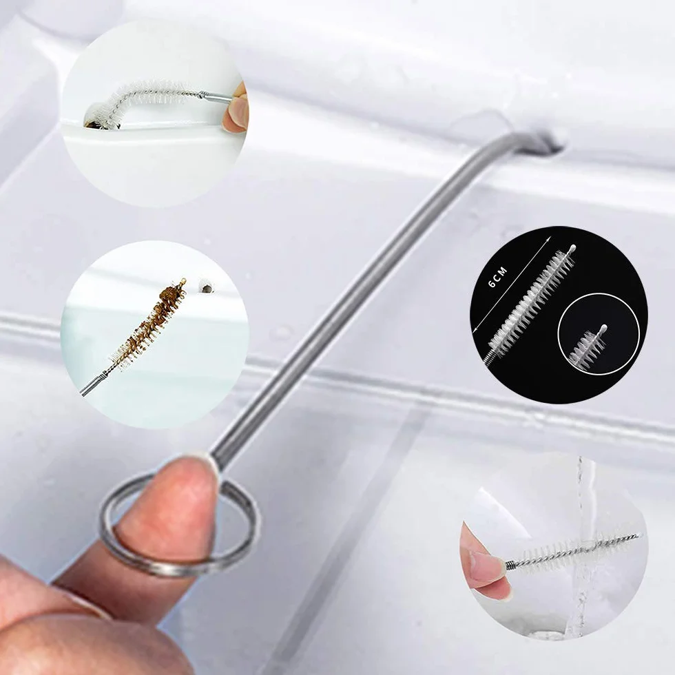 5 Piezas Herramienta De Limpieza Para Quitar Obstrucciones Del Orificio De Drenaje Del Refrigerador, Kit De Dragado De Refrigerador Reutilizable, Herramienta De Dragado De Salida De Drenaje Limpia