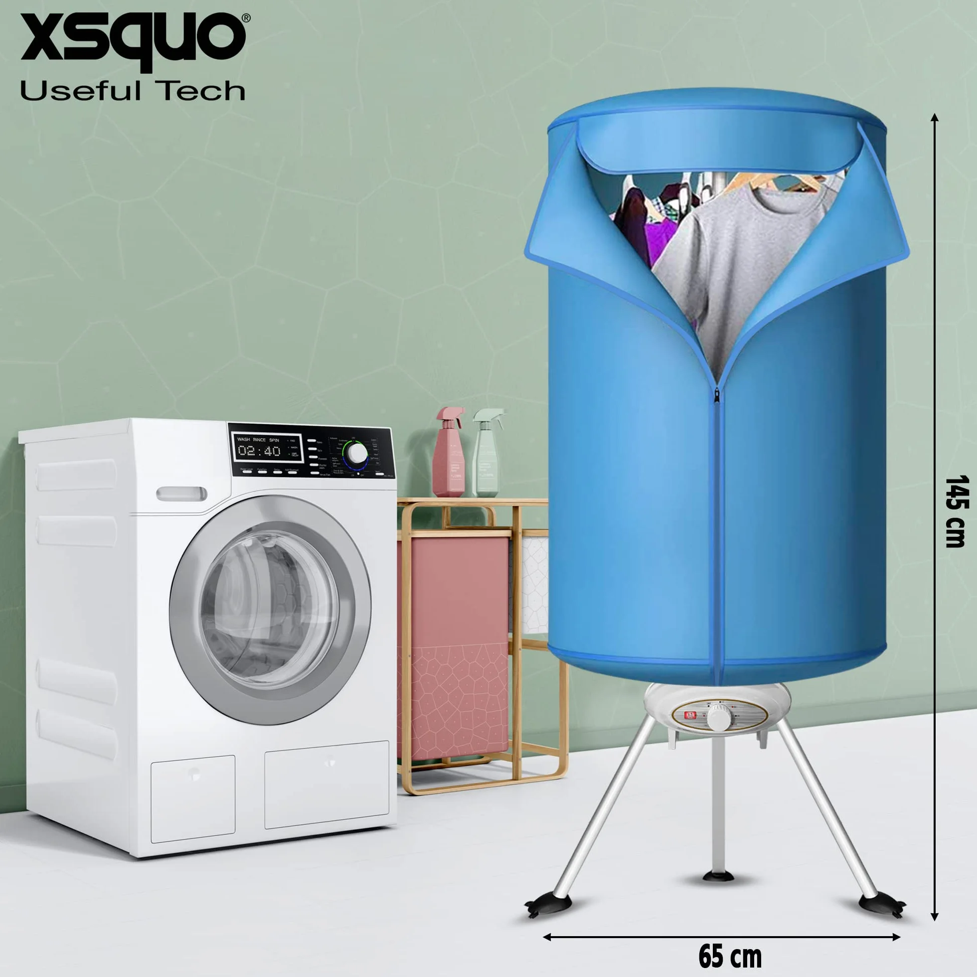 Secamatic Turbo Plus Secadora de ropa portátil 1000W 10 kg aire caliente