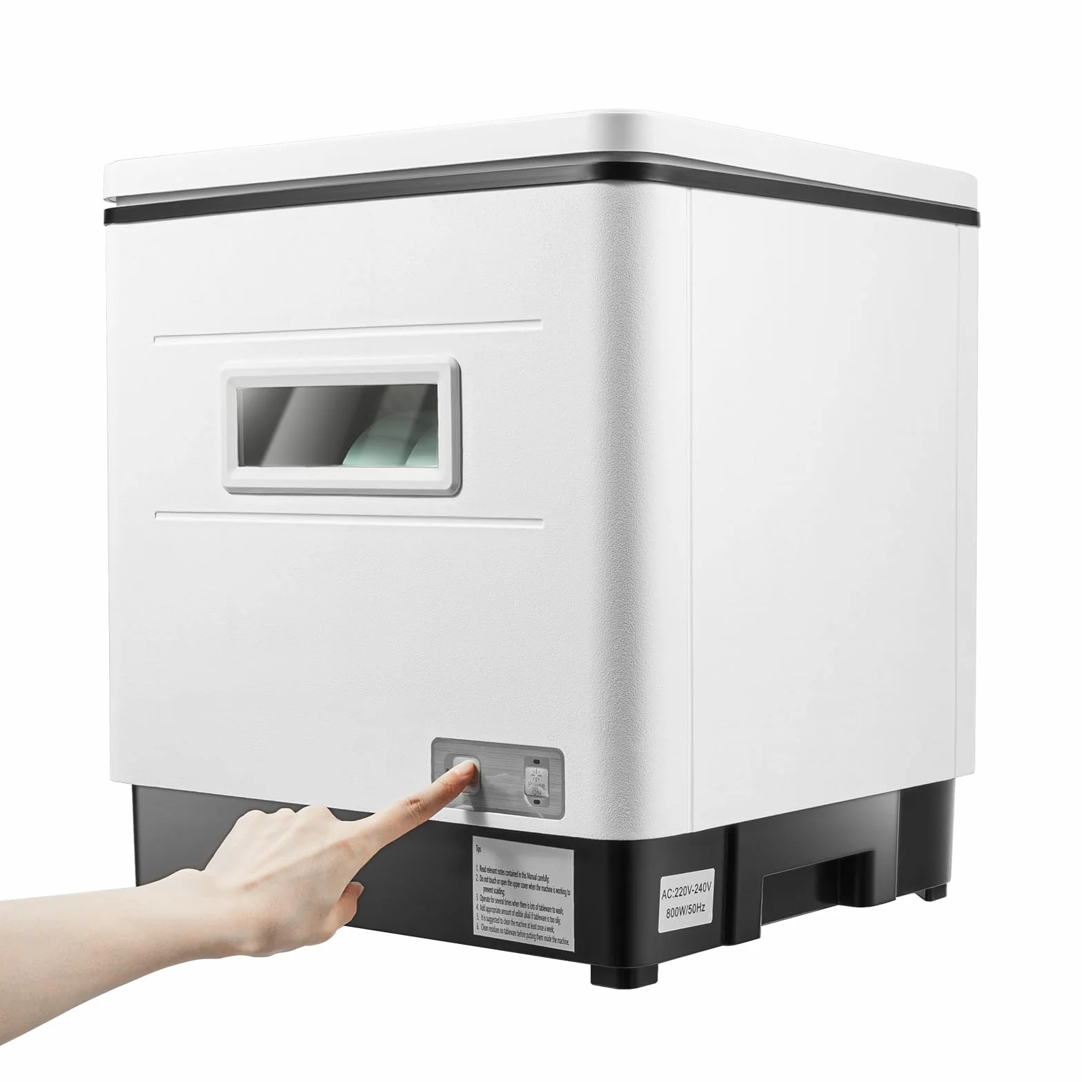 Pequeño Lavavajillas -Esterilización UV, Limpieza Giratoria De 360°, Mini Lavavajillas De Acero Inoxidable Para La Encimera, Lavavajillas, Esterilización a Alta Temperatura, Cocina Saludable