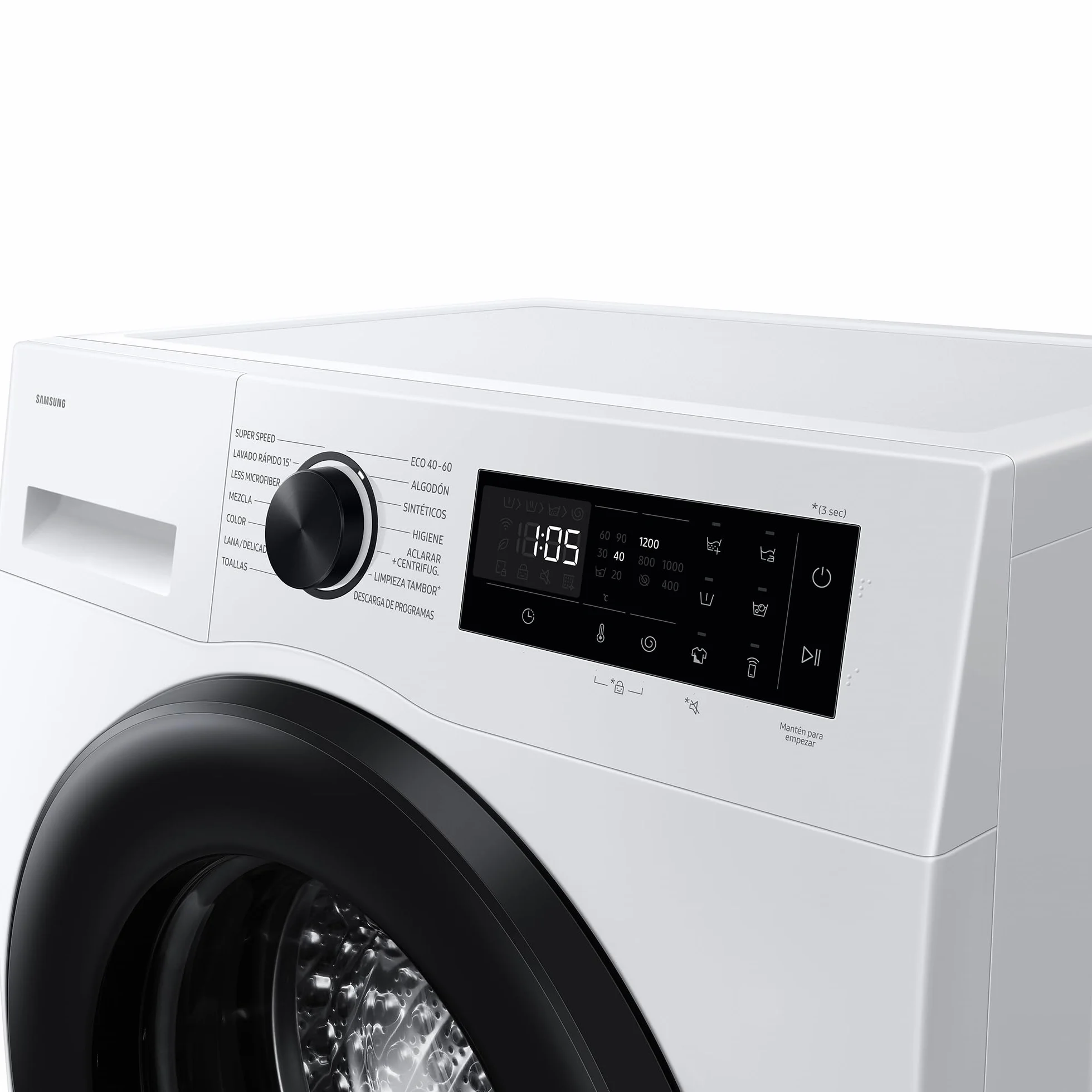 Samsung Lavadora AI con fondo reducido 8kg AI EcoBubble™ Clase A Blanca WW80FG5L32AEEC