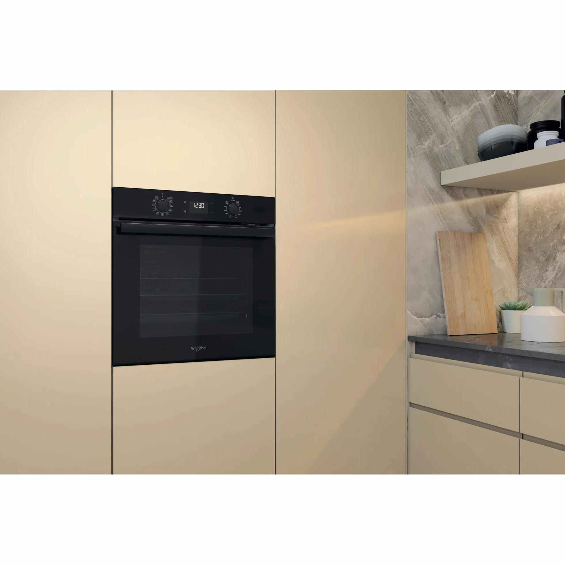 Whirlpool Horno OMR58HU1B Cristal Negro