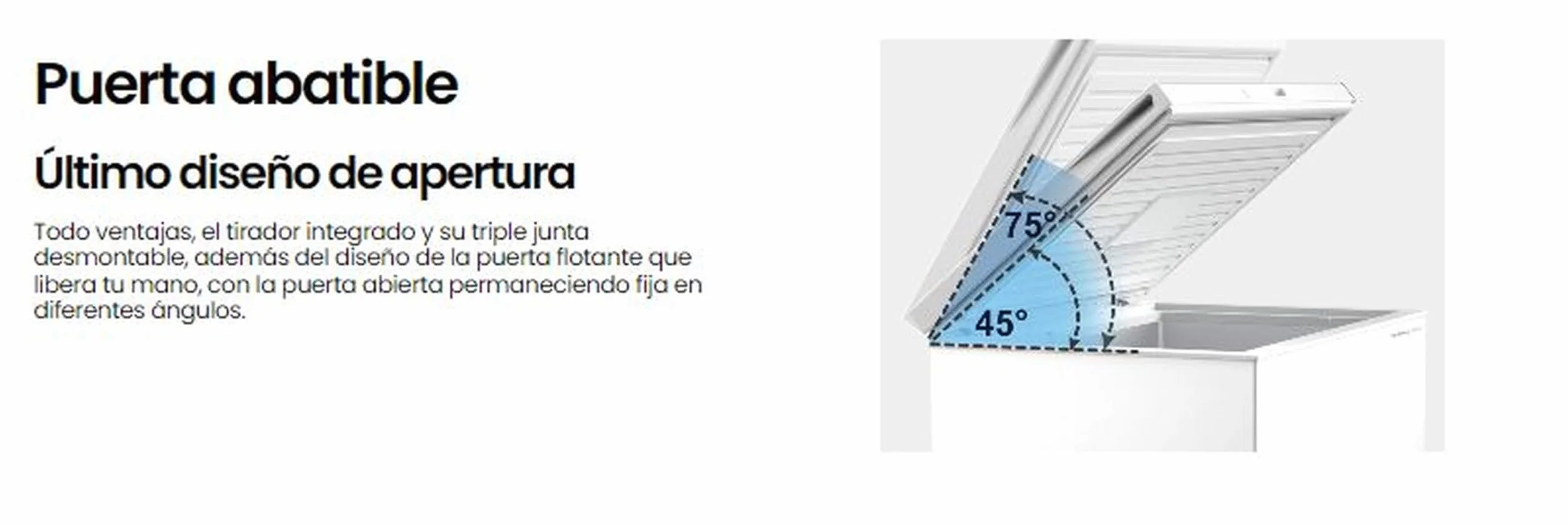 INFINITON Congelador Horizontal CH-70H86WEH, 700 Litros, 188 cm de Ancho, Inverter, FAST FREEZING, Cesto auxiliar de almacenamiento, E, Blanco