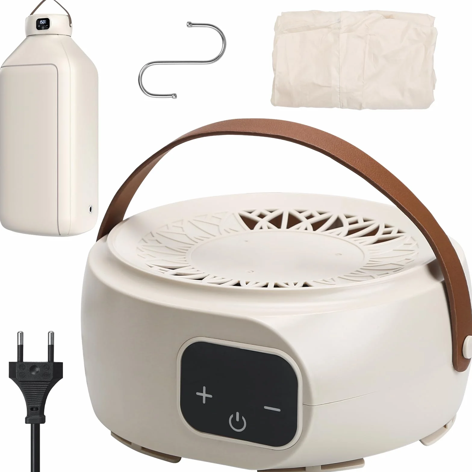 Secadora Eléctrica Portátil,Mini Secadora de Ropa de 500 W,Secador de Bomba de Calor con Temporizador de 6 Velocidades,Secado Rápido y Esterilización,Secador para Viajes de Negocios Camping