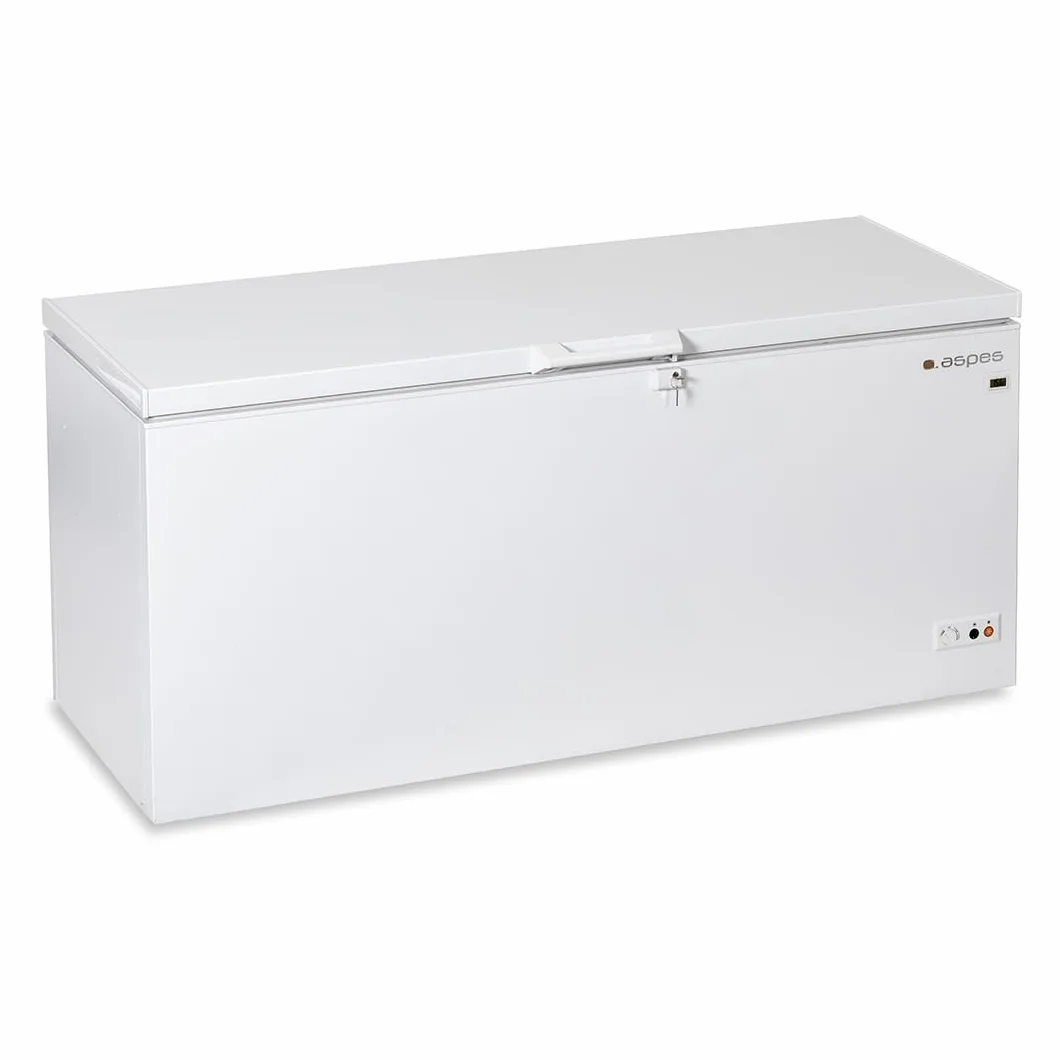 Aspes Congelador horizontal Blanco ACH5600EDC. Capacidad 555 Litros, Dual Cooling, 3 Cestas, Bajo nivel Sonoro, Eficiencia Energética Clase C