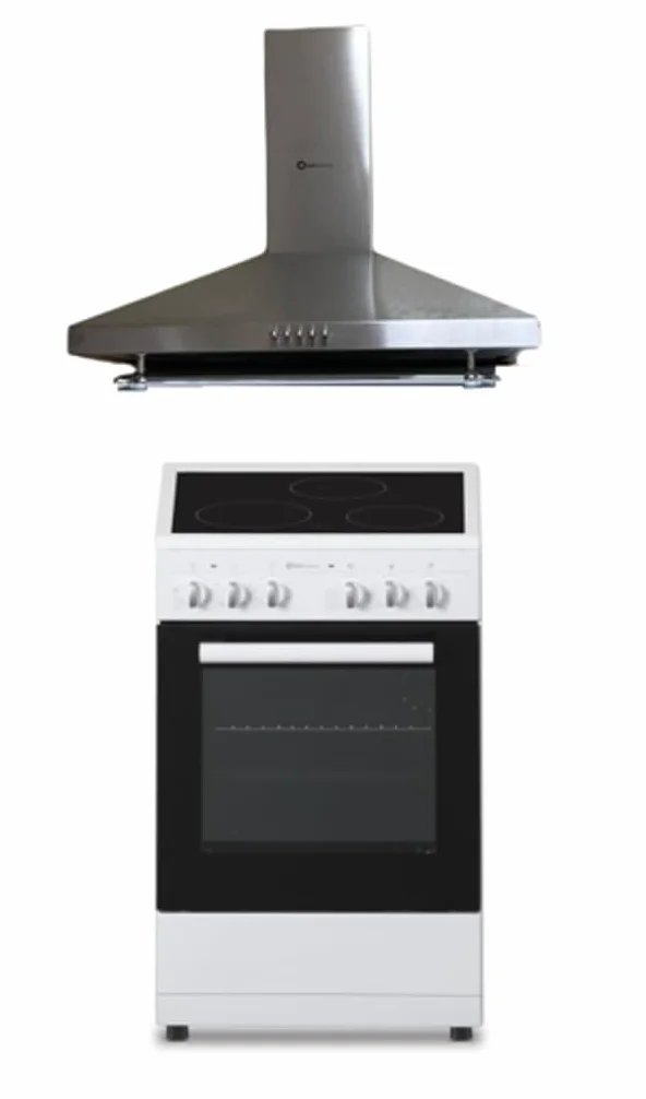 SOLTHERMIC COMBO PACK COCINA VTC BLANCA 50X50 + CAMPANA H60P INOX / 50 CM/GRAN CAPACIDAD EXTRACCION/ALTA GAMA