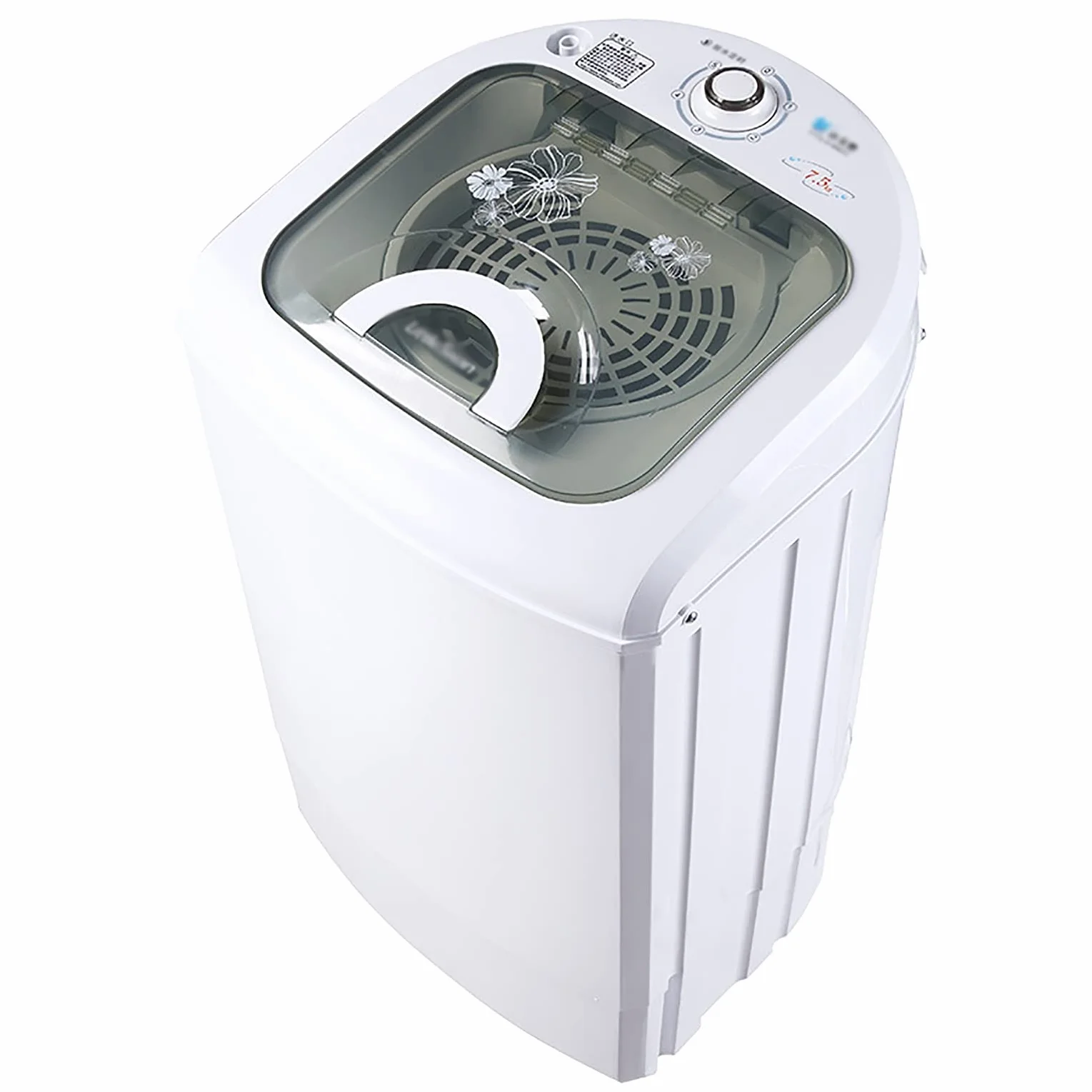 Lavadora Portátil 2 en 1 y Secadora de Giro - 7.5kg, Automática, Carga Superior, Función de Tiempo, Ahorro de Energía y Agua - Ideal para Camping y Viajes