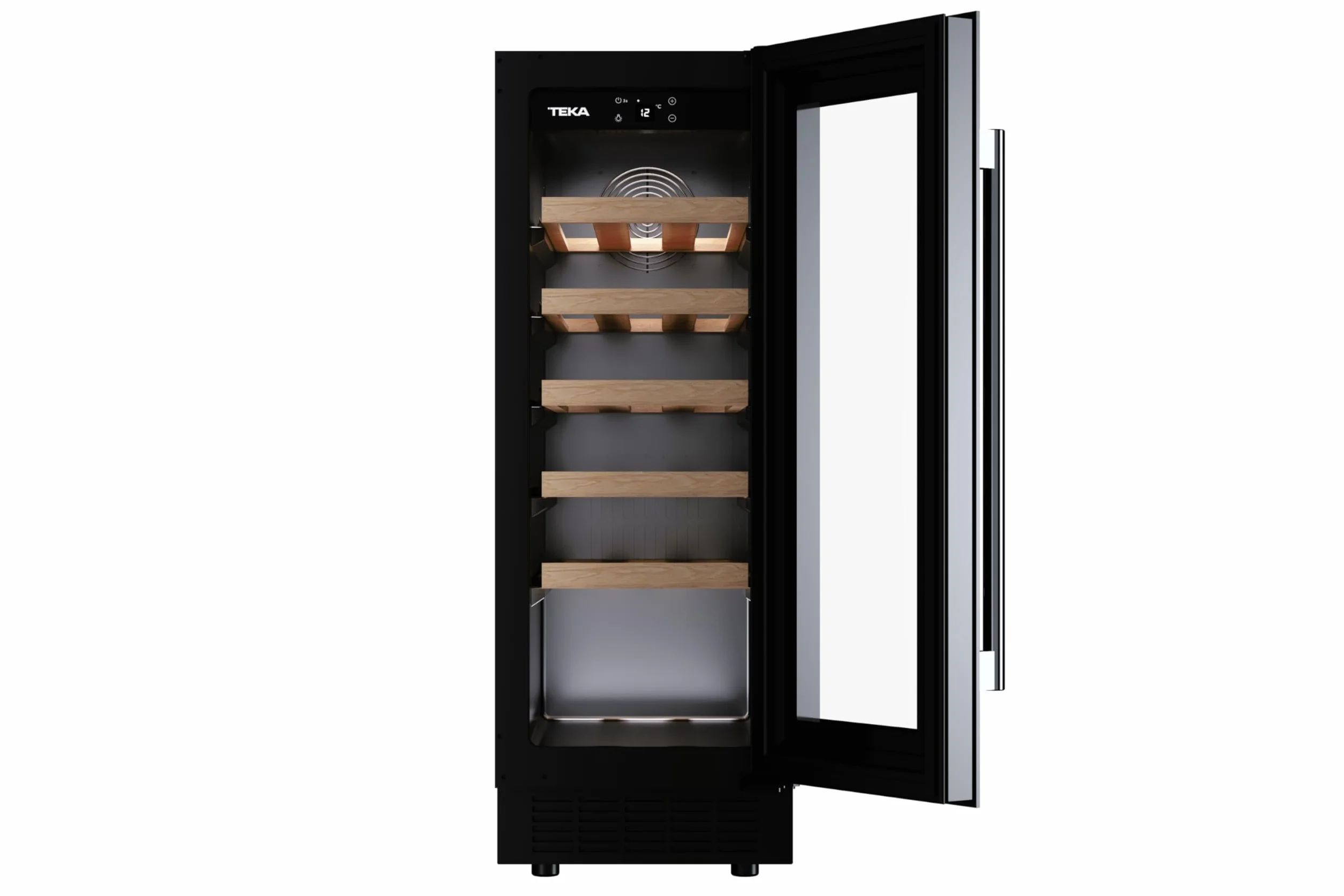 Teka - Vinoteca - Enfriador de vinos independiente con capacidad para 20 botellas y control de temperatura ajustable - Modelo Sommelier RVU 10020 GBK