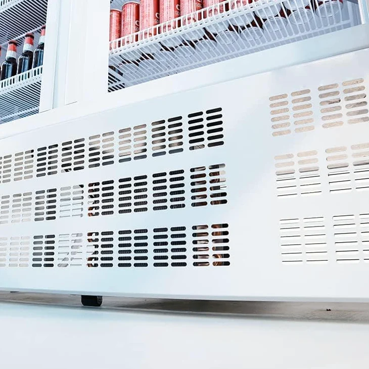 MBH - Nevera expositora vertical POTENCIADA doble puerta de cristal para hostelería. Armario frigorífico expositor refrigerado dos puertas abatibles para la restauración.