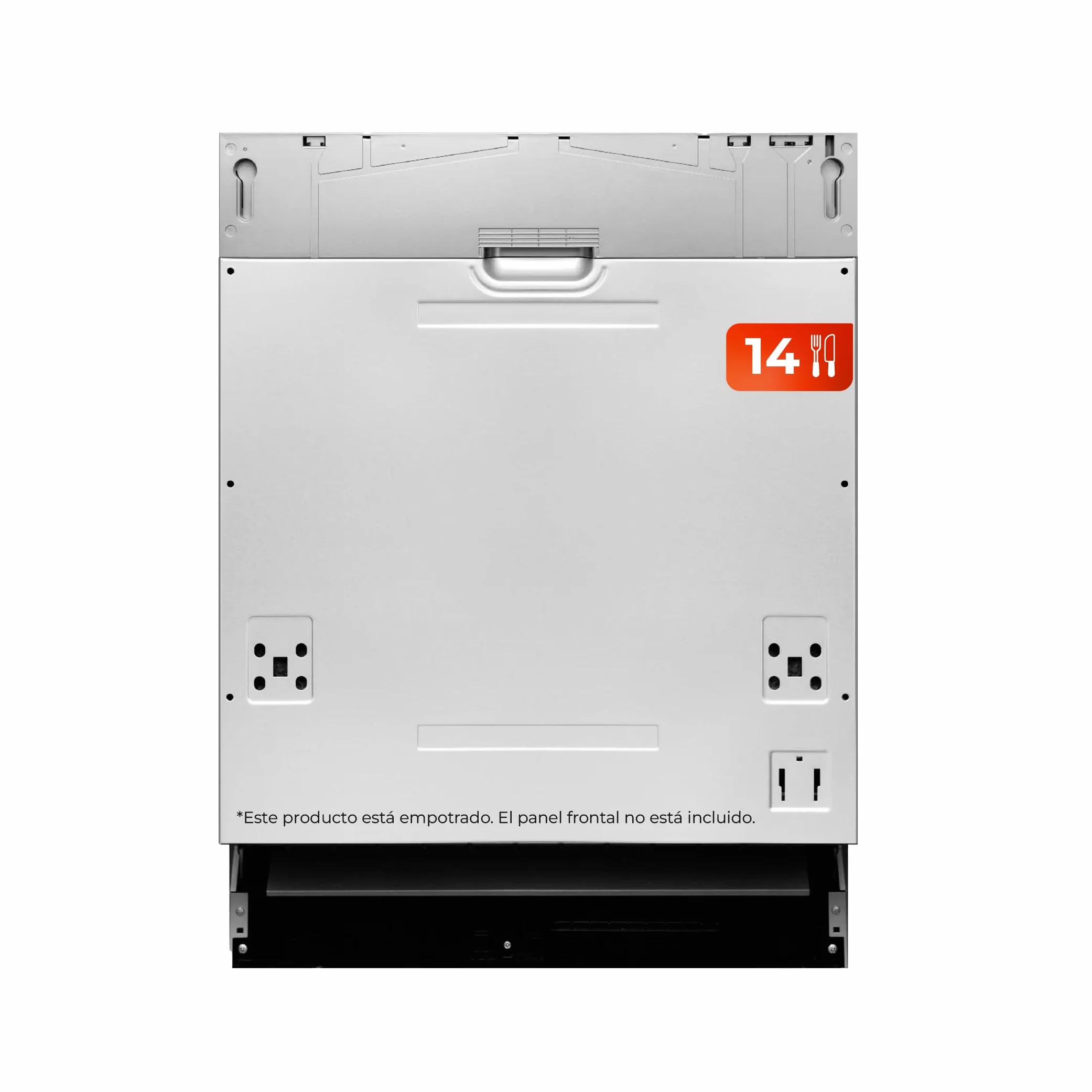 EVVO Lavavajillas integrable Di.2 60 cm 14 Cubiertos 8 Programas Acabado Inox